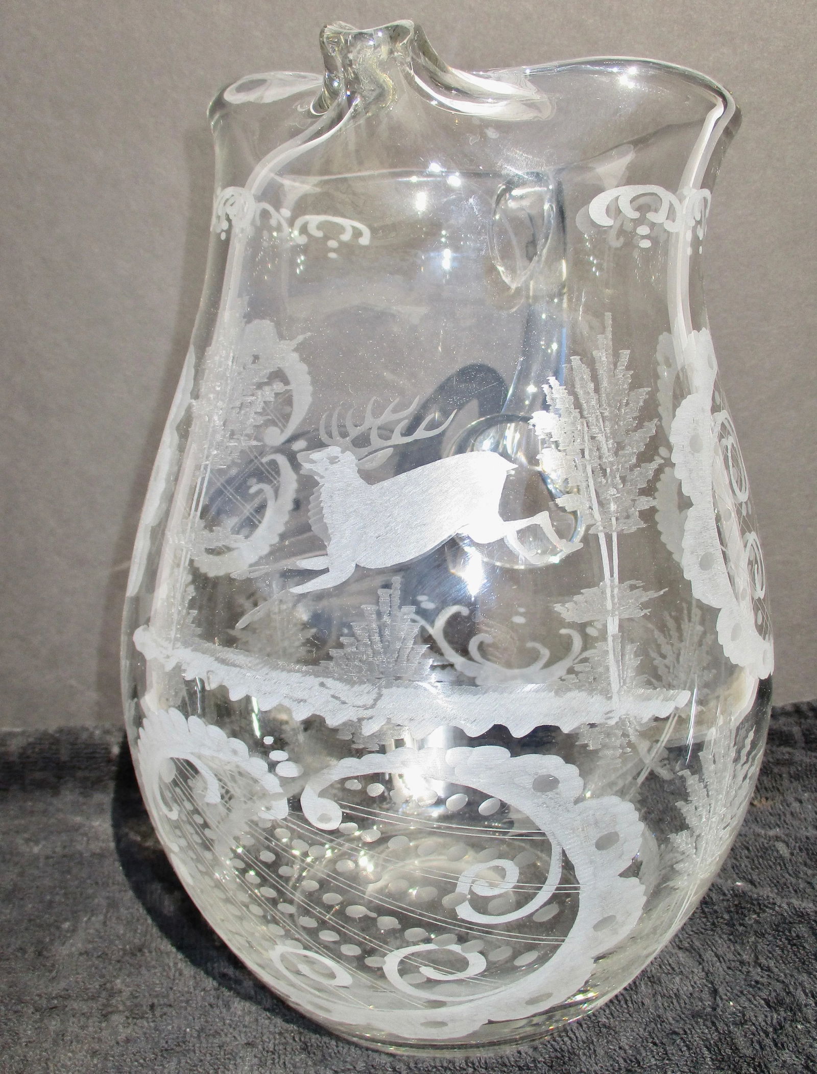 1900s Vintage Lobmeyr Large Water Pitcher - 3