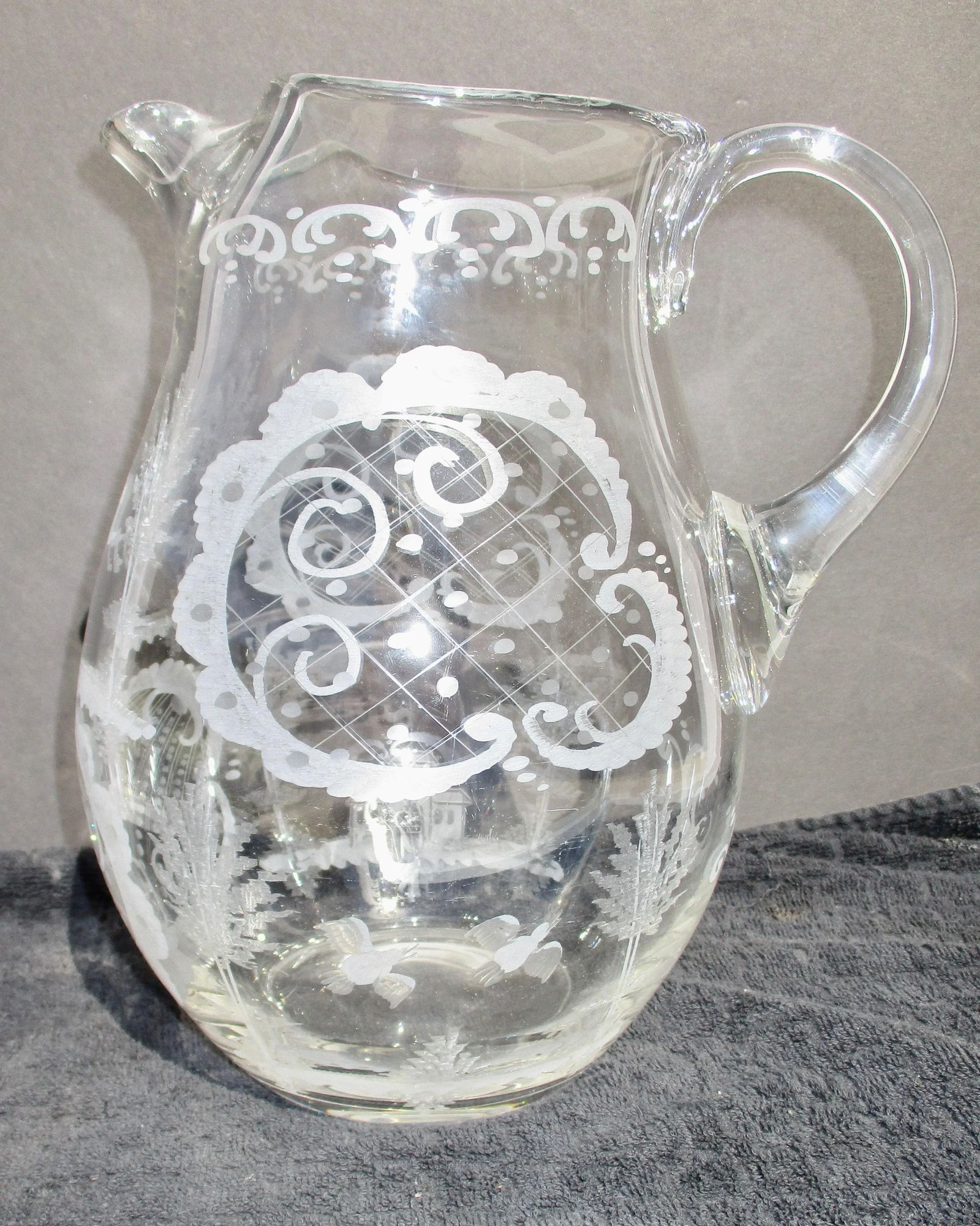 1900s Vintage Lobmeyr Large Water Pitcher - 9