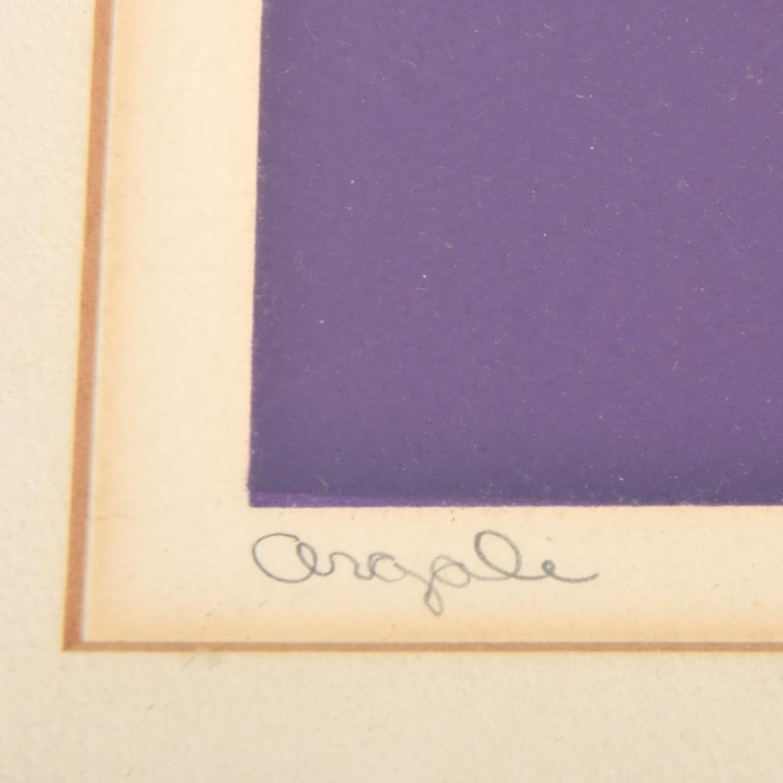 1970s Contemporary Original Signed "Argale" Op Art Geometric Framed Print by Michael Petree - 5