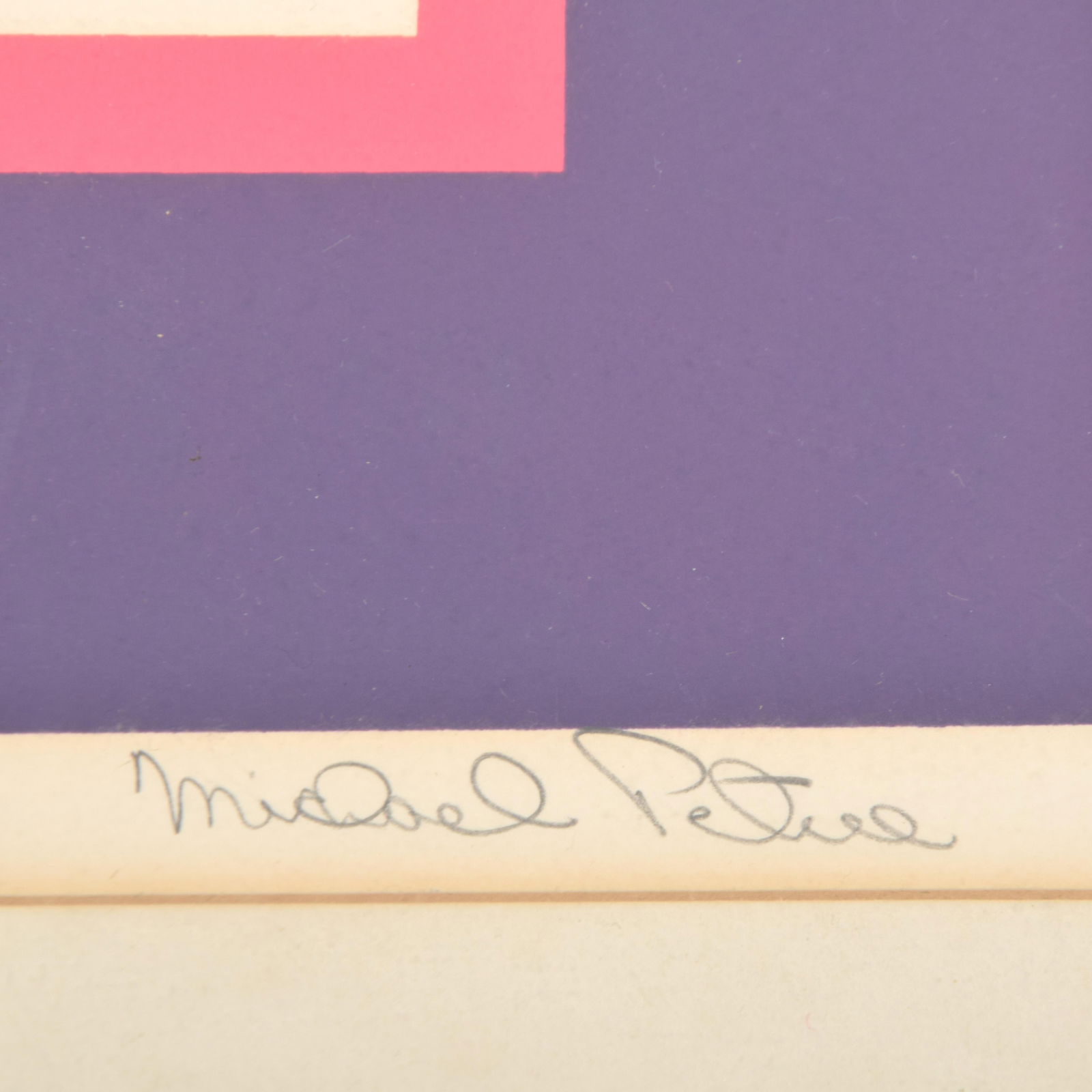 1970s Contemporary Original Signed "Argale" Op Art Geometric Framed Print by Michael Petree - 6