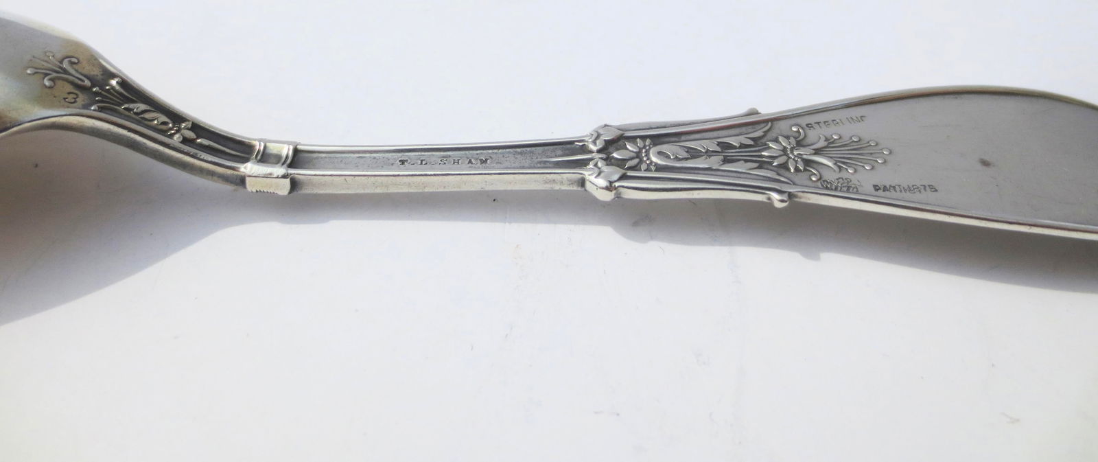 Sterling Silver Sugar Spoon by T. L. Shaw 1875 - 5