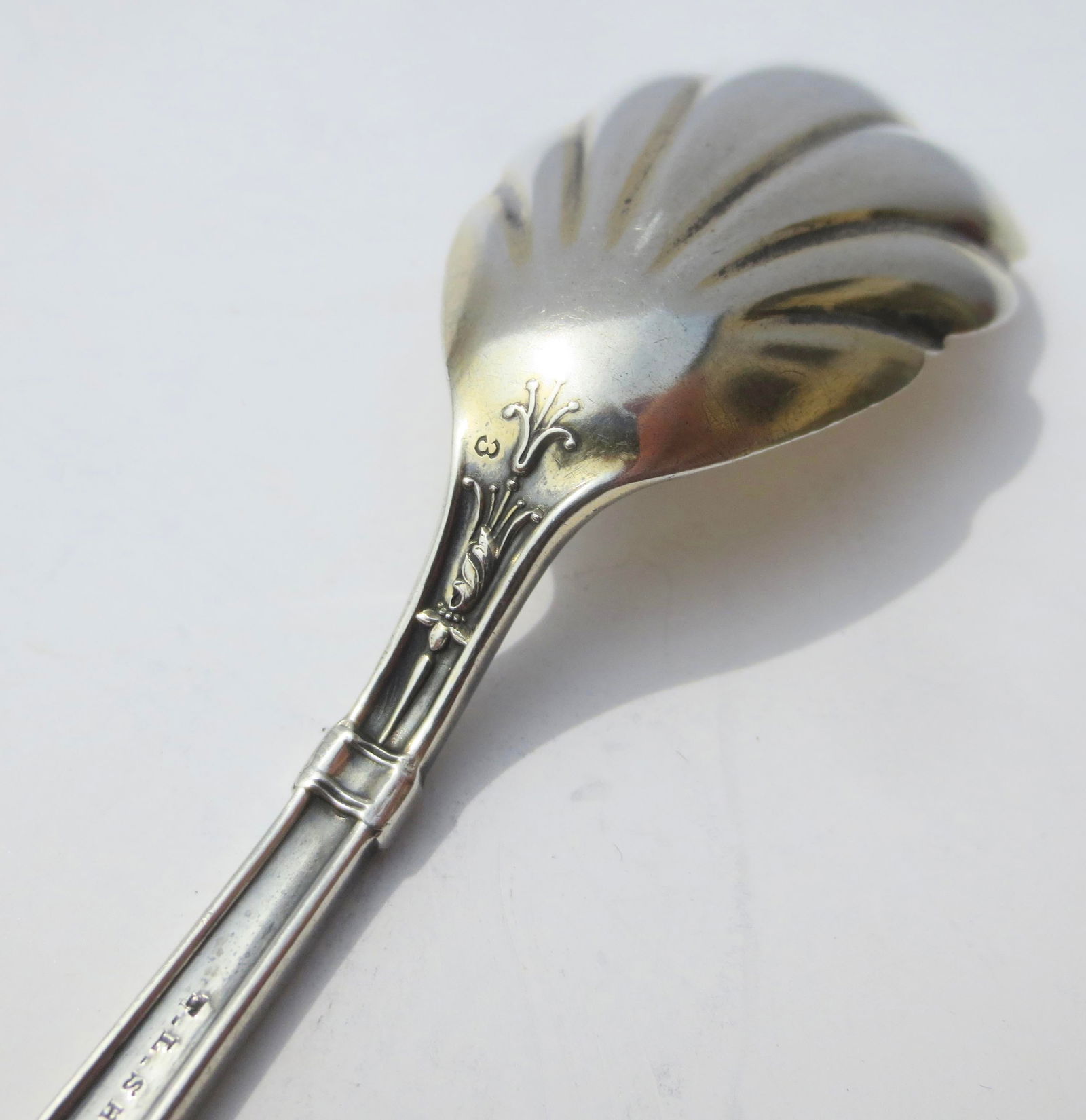 Sterling Silver Sugar Spoon by T. L. Shaw 1875 - 9