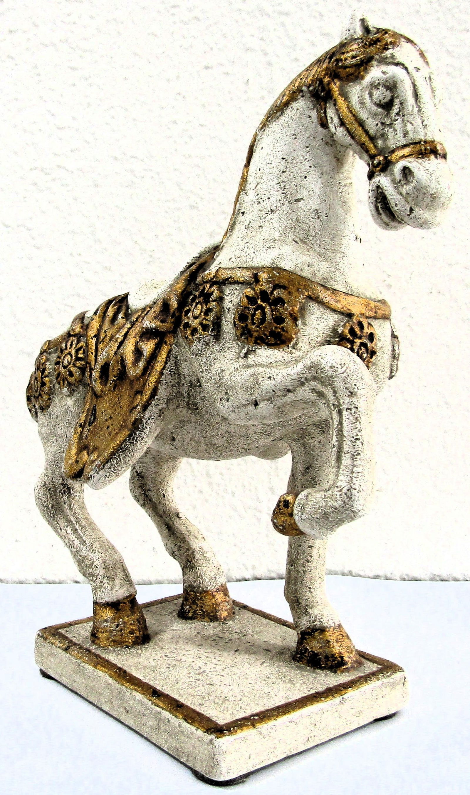 Mid-Century Italian Painted Bronze Horse Figurine Sculpture Signed to Base - 4