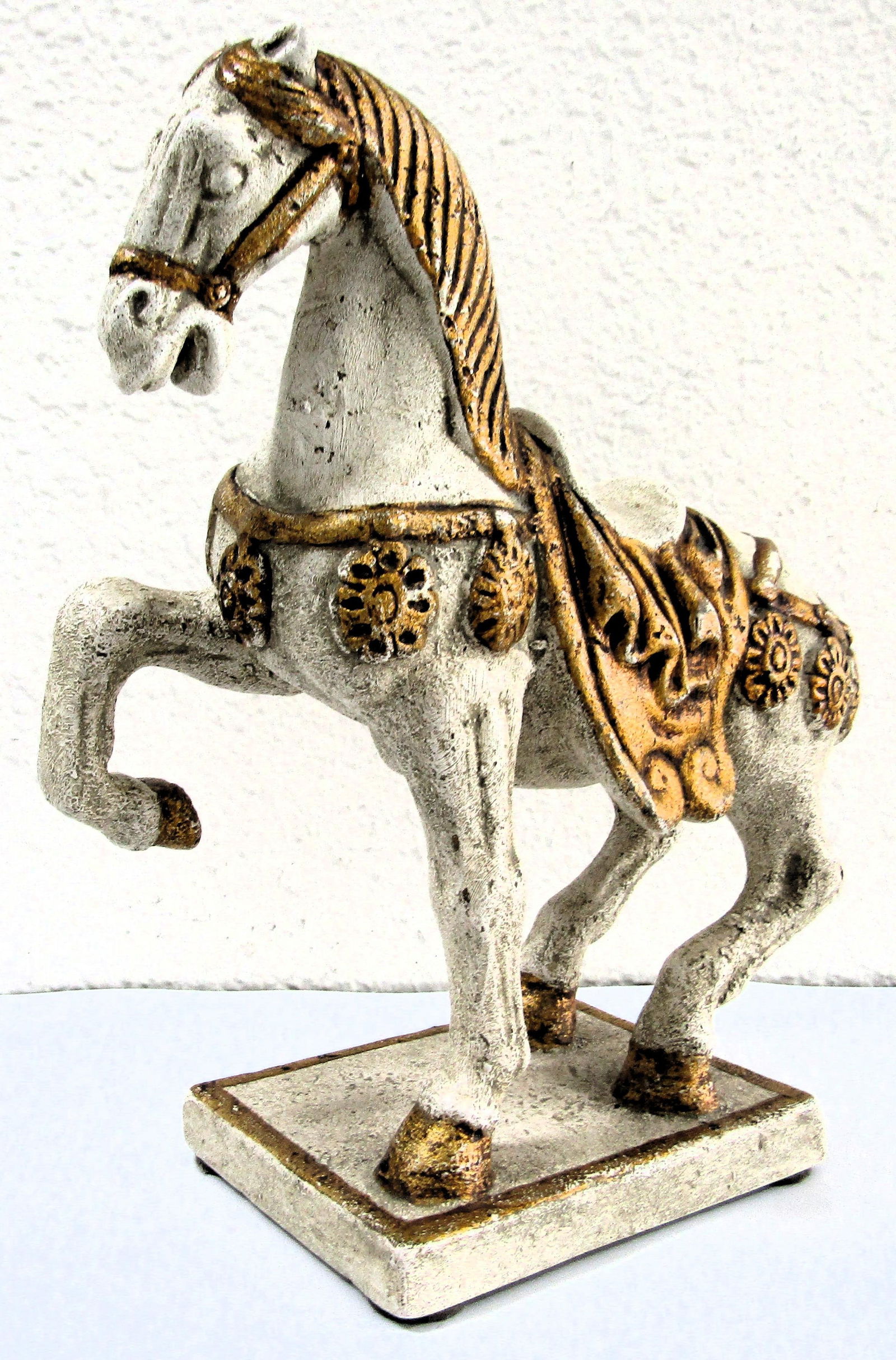 Mid-Century Italian Painted Bronze Horse Figurine Sculpture Signed to Base - 5