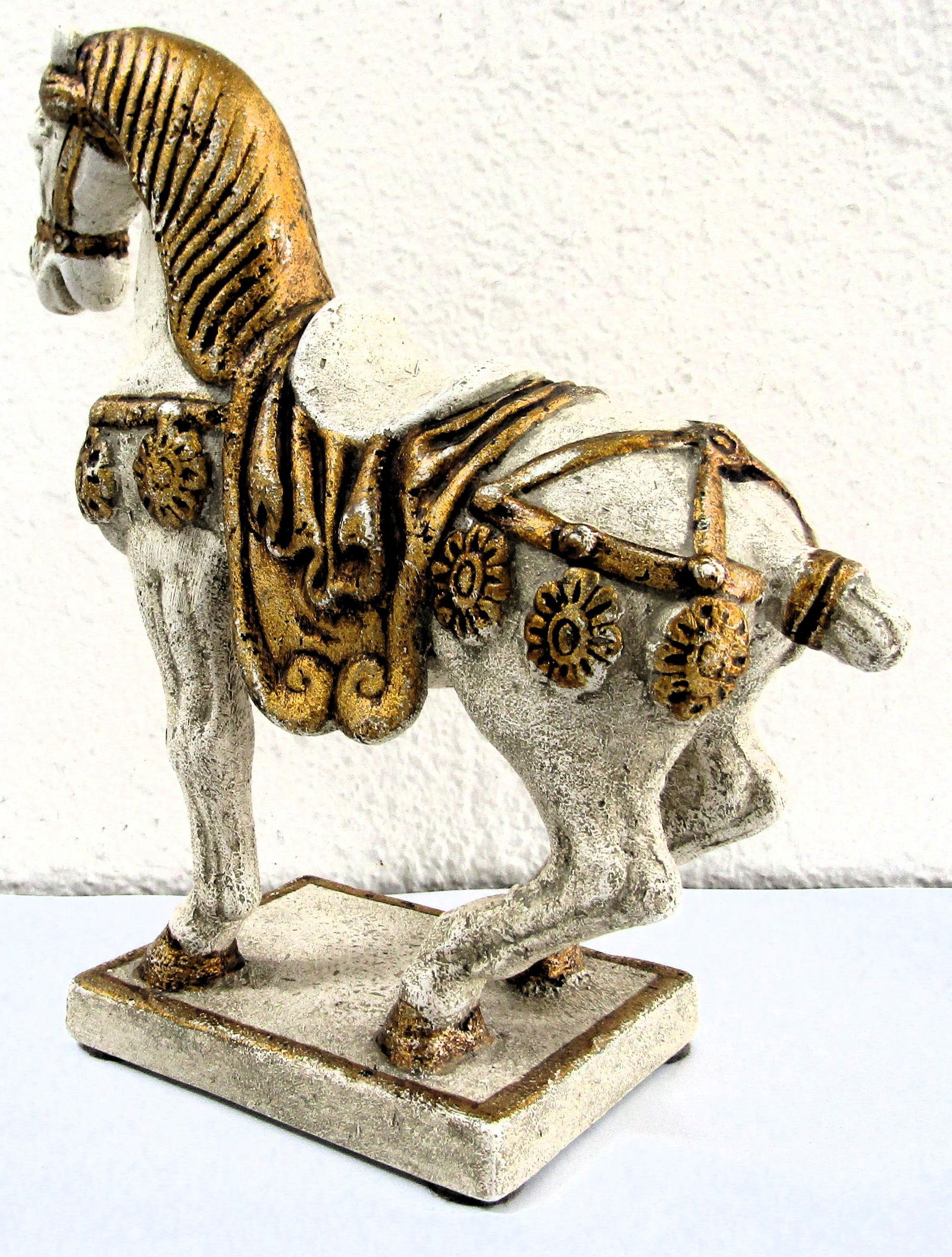 Mid-Century Italian Painted Bronze Horse Figurine Sculpture Signed to Base - 8