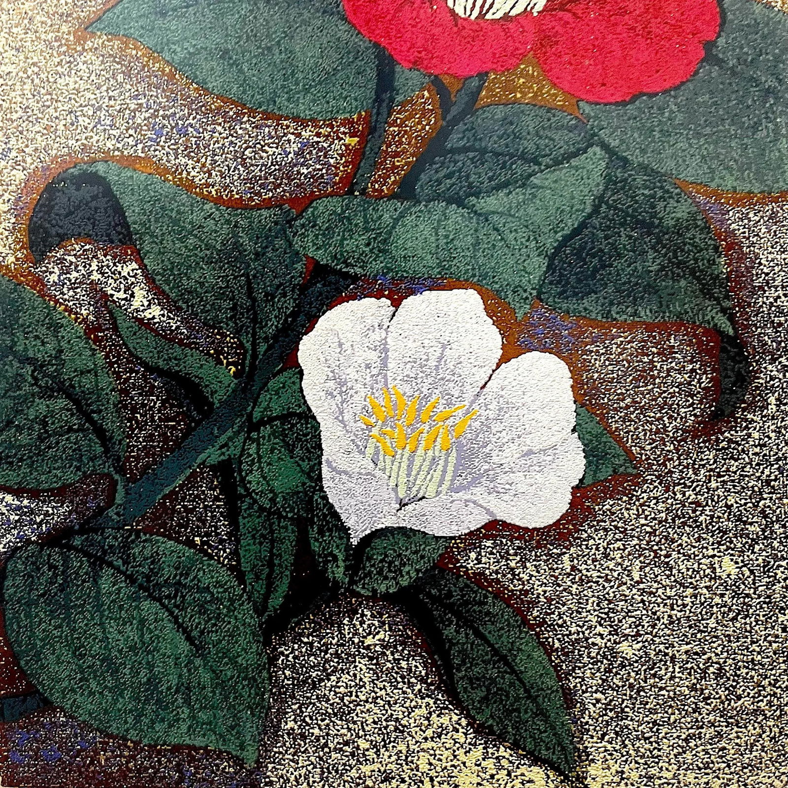 Camellia No. 6 Japanese Silkscreen 1990 by Kazutoshi Sugiura - 6