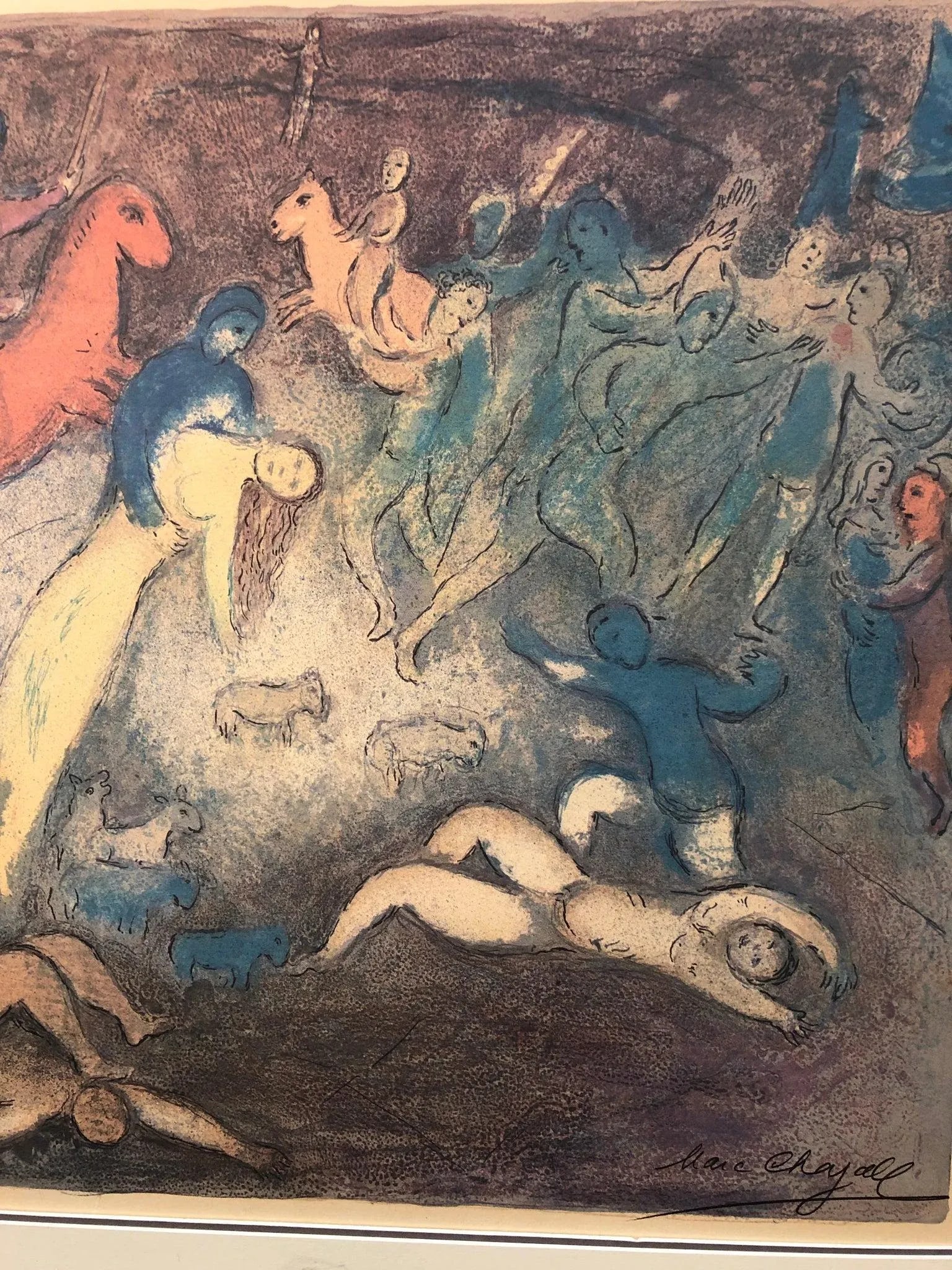 Marc Chagall Poster from 1970s, Framed - 4