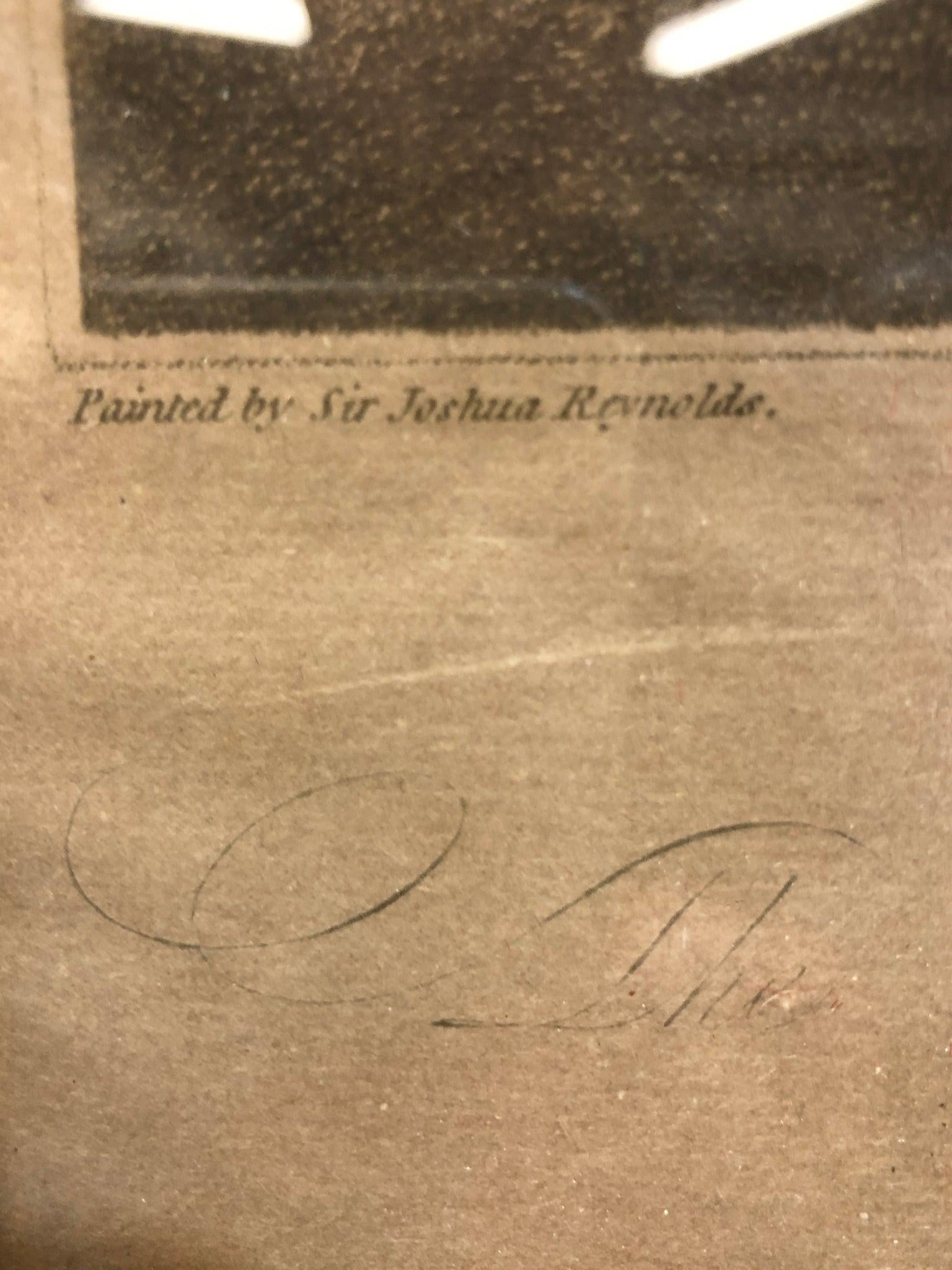 Elegance in the Countryside - Antique Portrait, Print of an Original by Sir Joshua Reynolds - 3