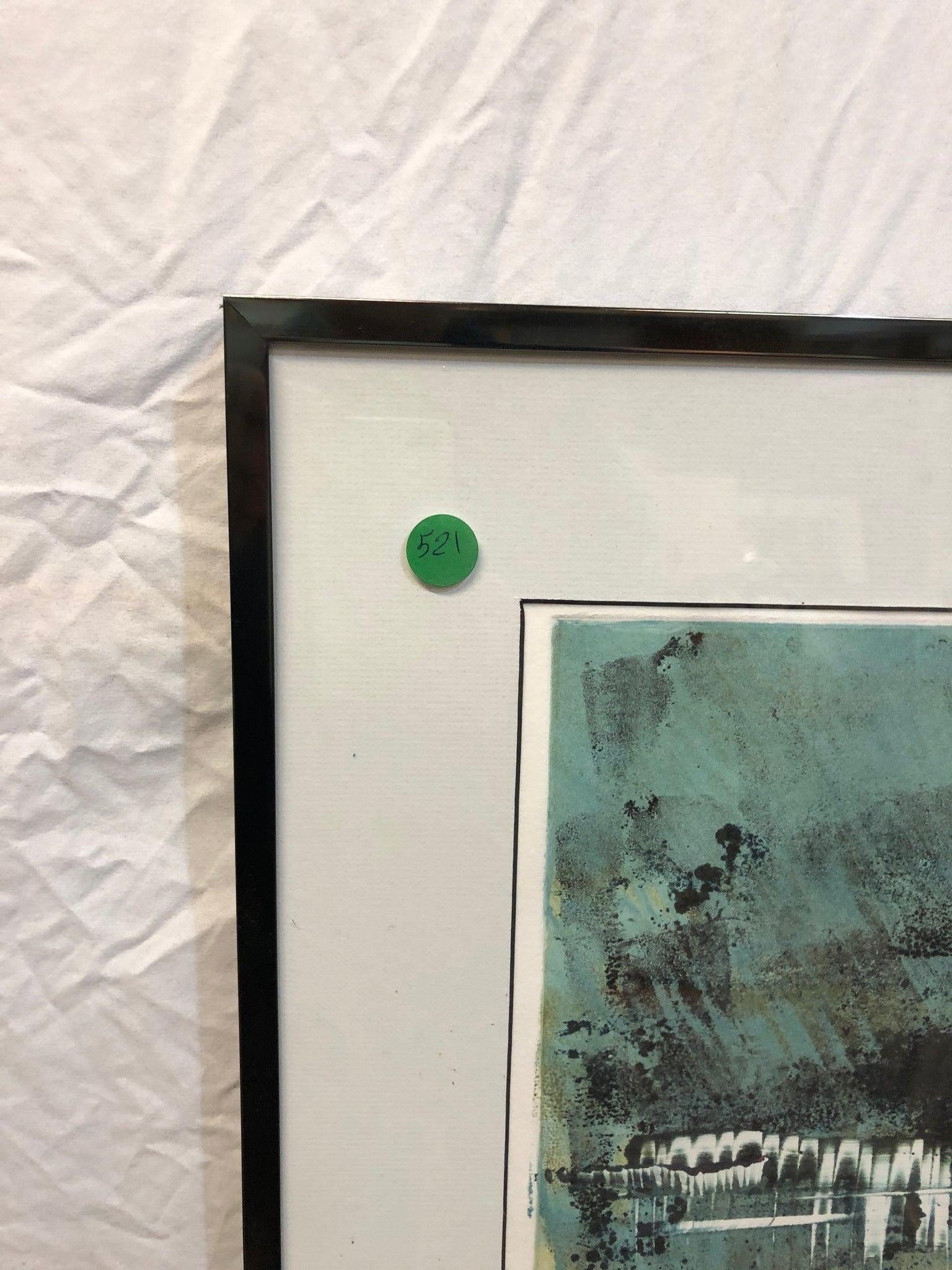 Iron Pier - Lithograph Signed by Elaine Ippolito 1987, Framed - 3