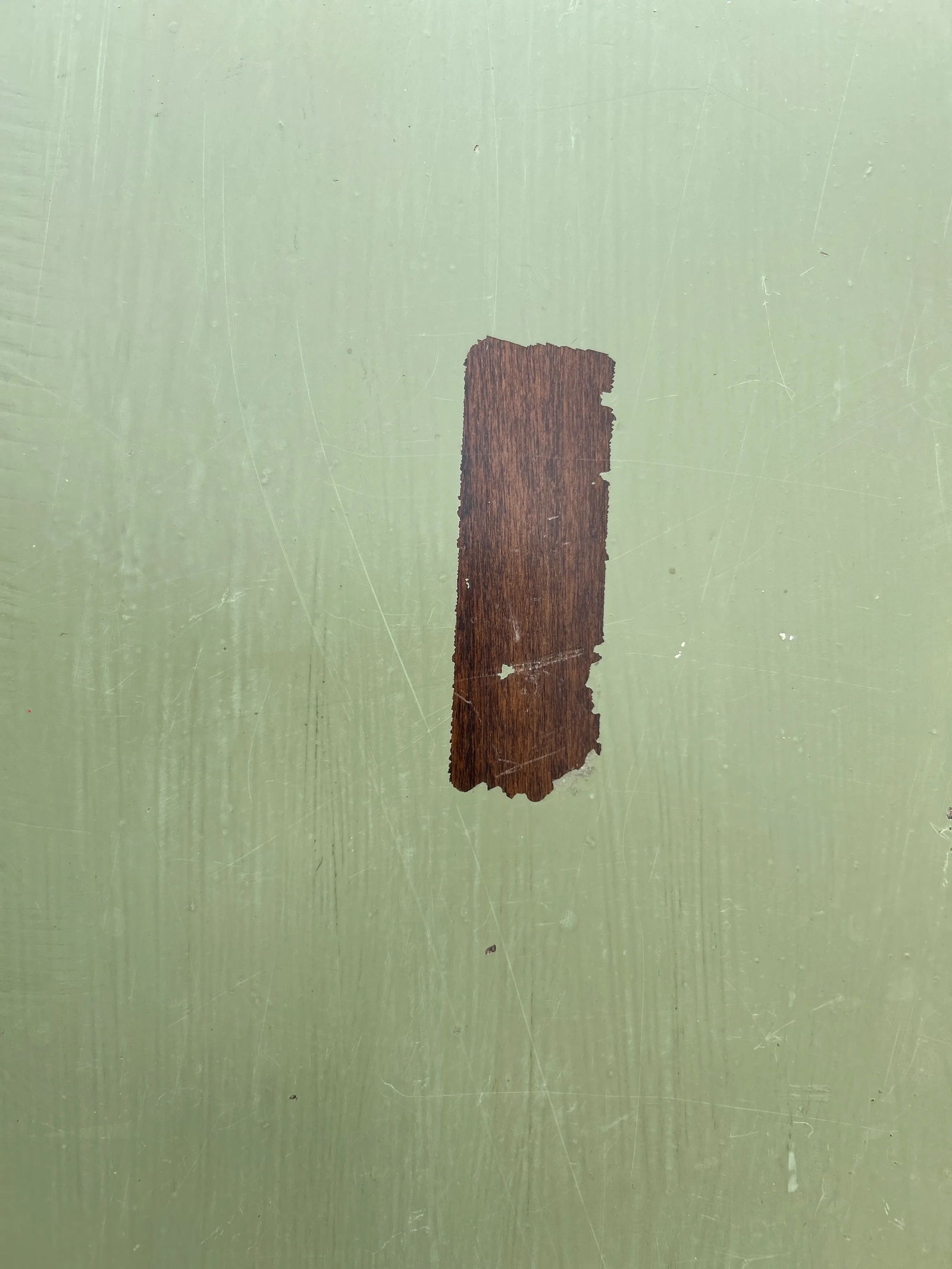 1990s Vintage Green Distress Painted Spinlet Flip Top Desk With Turned Legs - 11