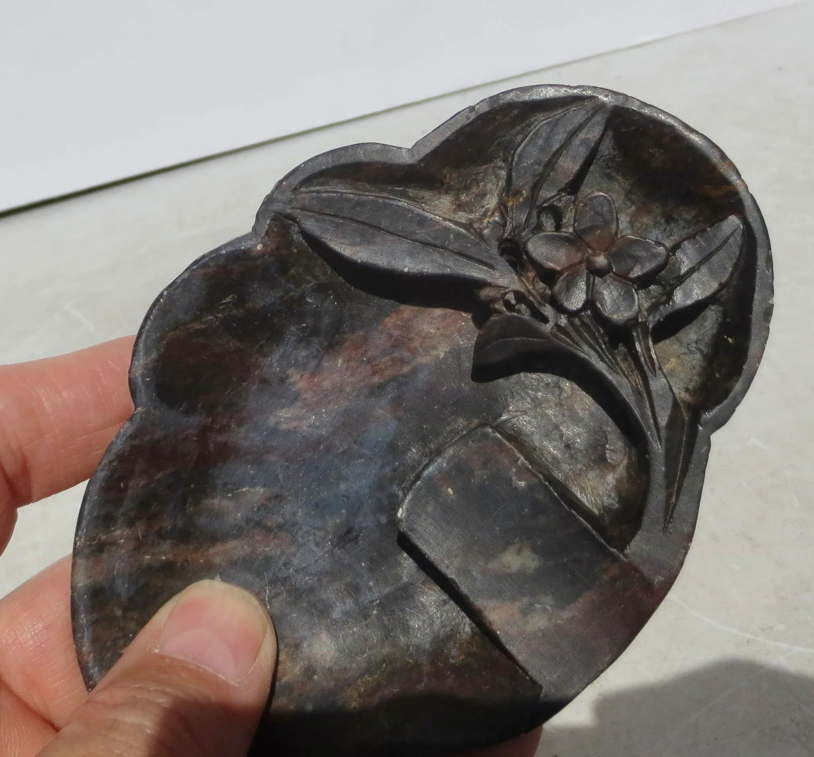 Vintage 60s' Chinese Soapstone Ashtray - 4