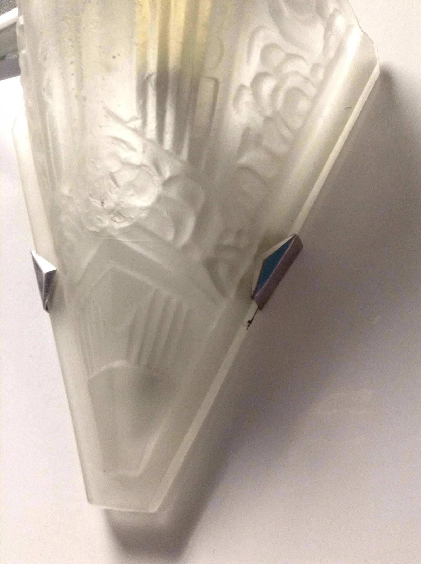 Vintage Fine Art Lamps Portobello Road Collection White Sconces Wall Mounts 70s - a Pair - 8