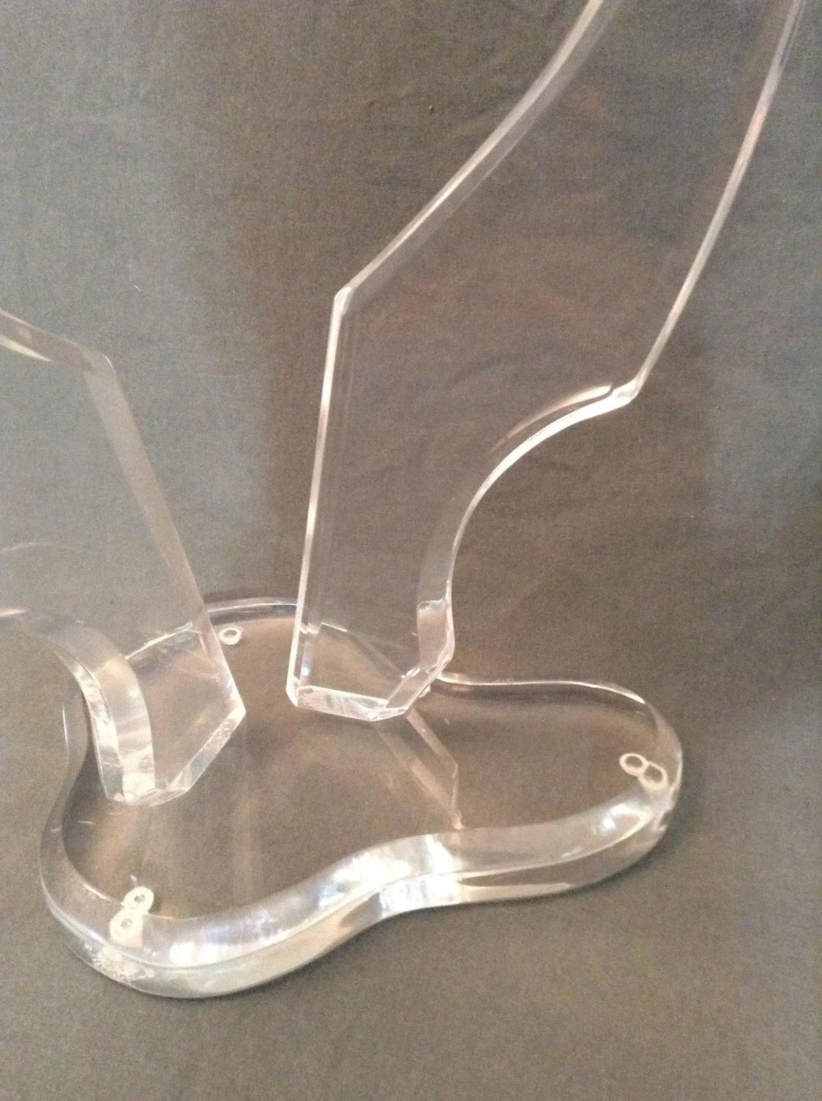Mid Century Modern Free Form Lucite Sculpture 23 X 8 - 5