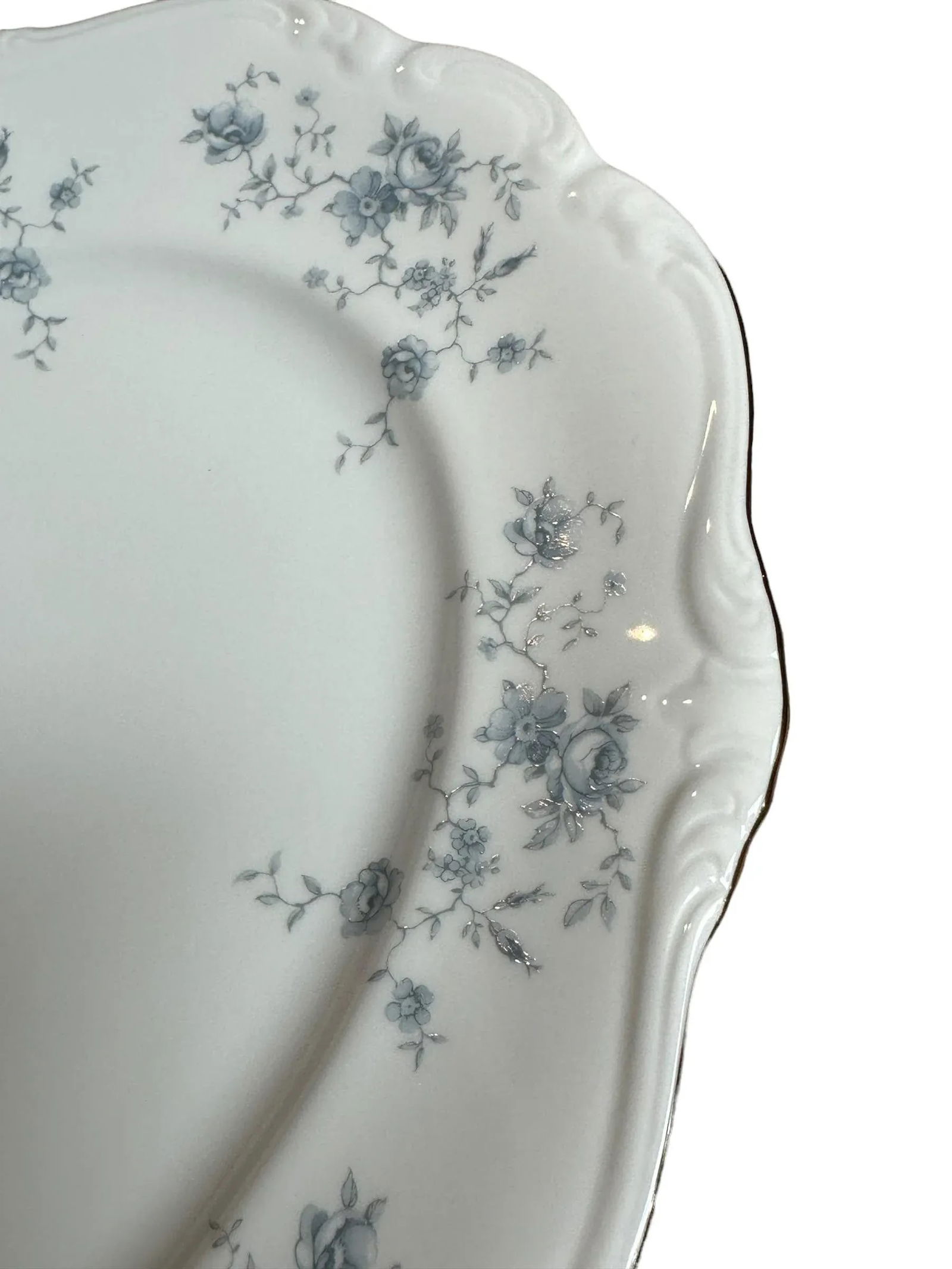 Mid 20th Century Haviland Blue Garland Large Platter, Germany - 9