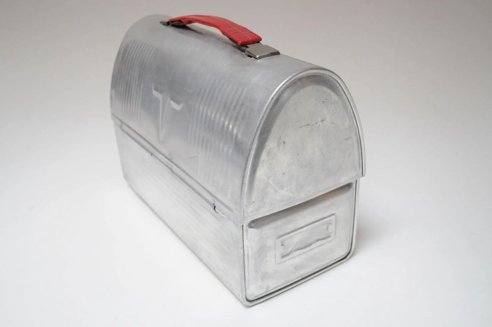 Vintage Aluminum "Victory" Domed Miner's Pail / Survivor Lunchbox With Corked Thermos - 4