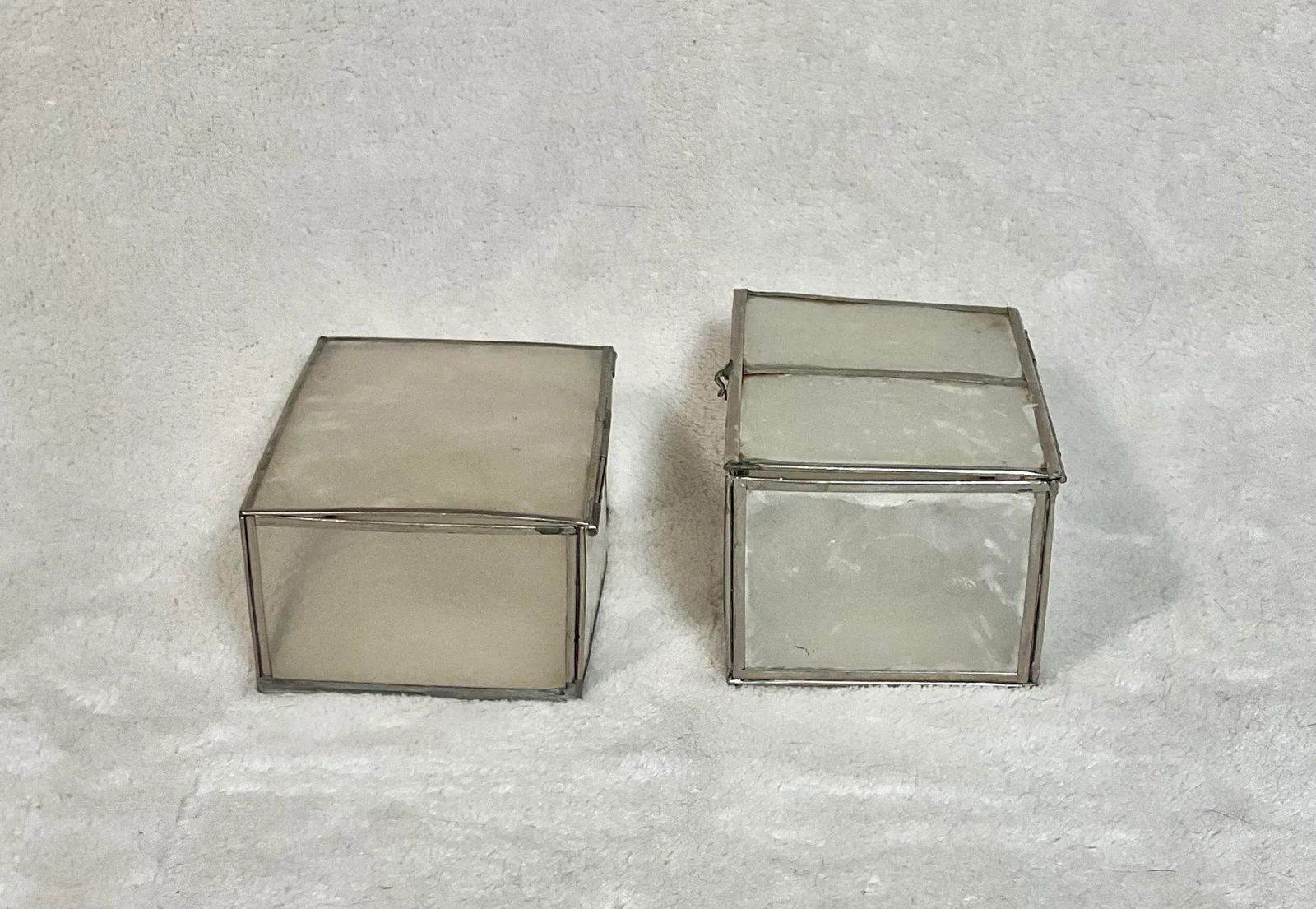 Vintage Horchow Collection Philippines Capiz Shell Table Place Markers With Boxes, 15 Piece - 8