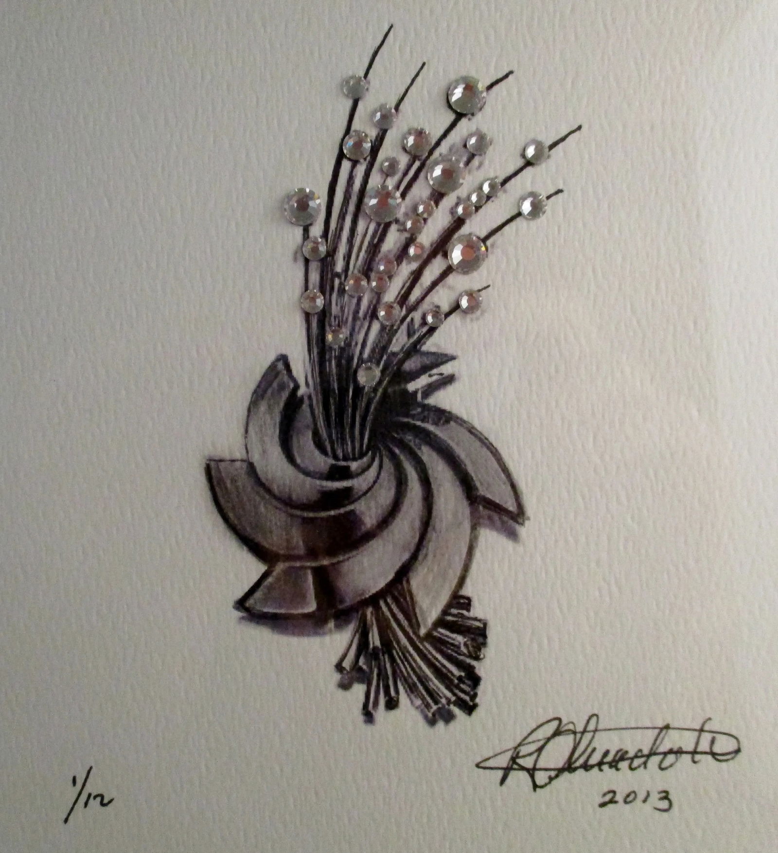 Conemporary Wall Jewels by Rick Olivadoti Mixed Media Print - 2