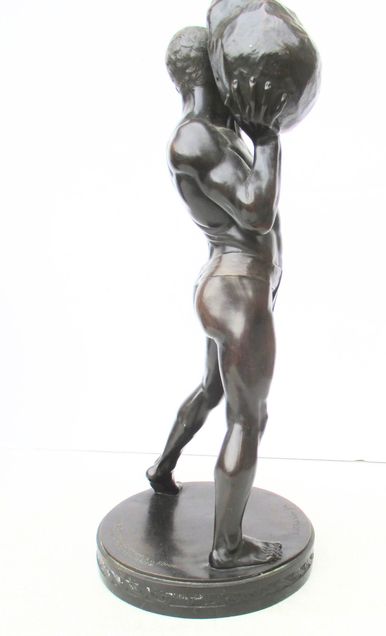 P. Leibkuchler Bronze Sculpture Sisyphus 1900 - 4