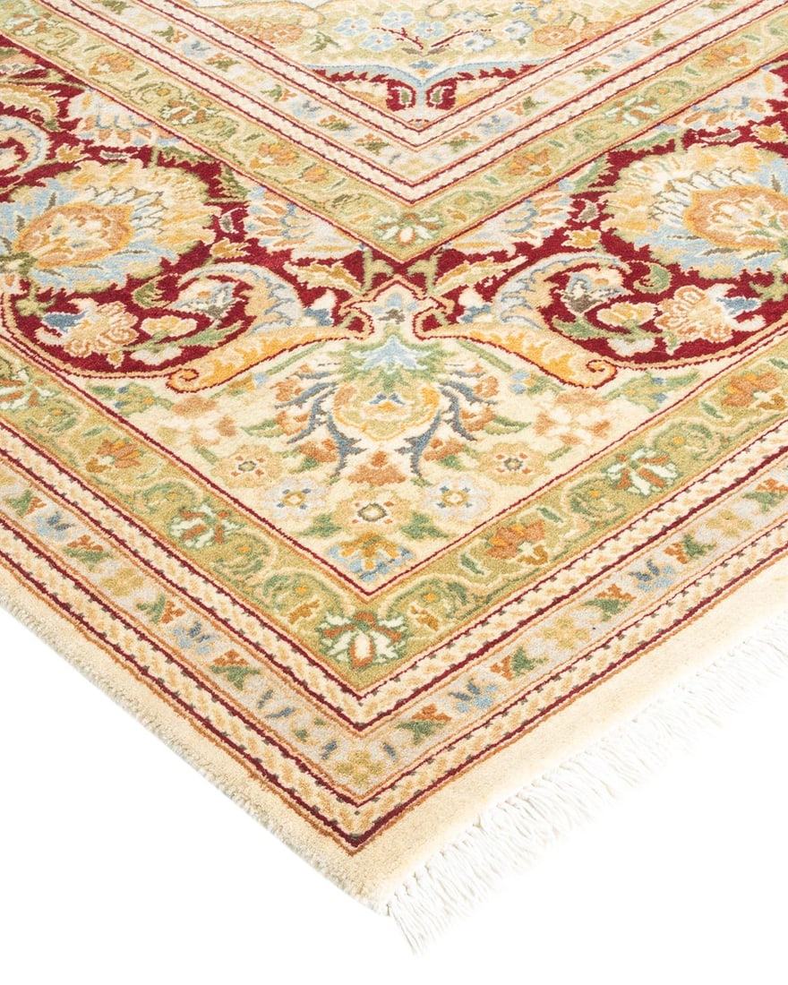 Mogul, One-of-a-Kind Hand-Knotted Area Rug - Ivory, 8' 1" x 10' 0" - 2