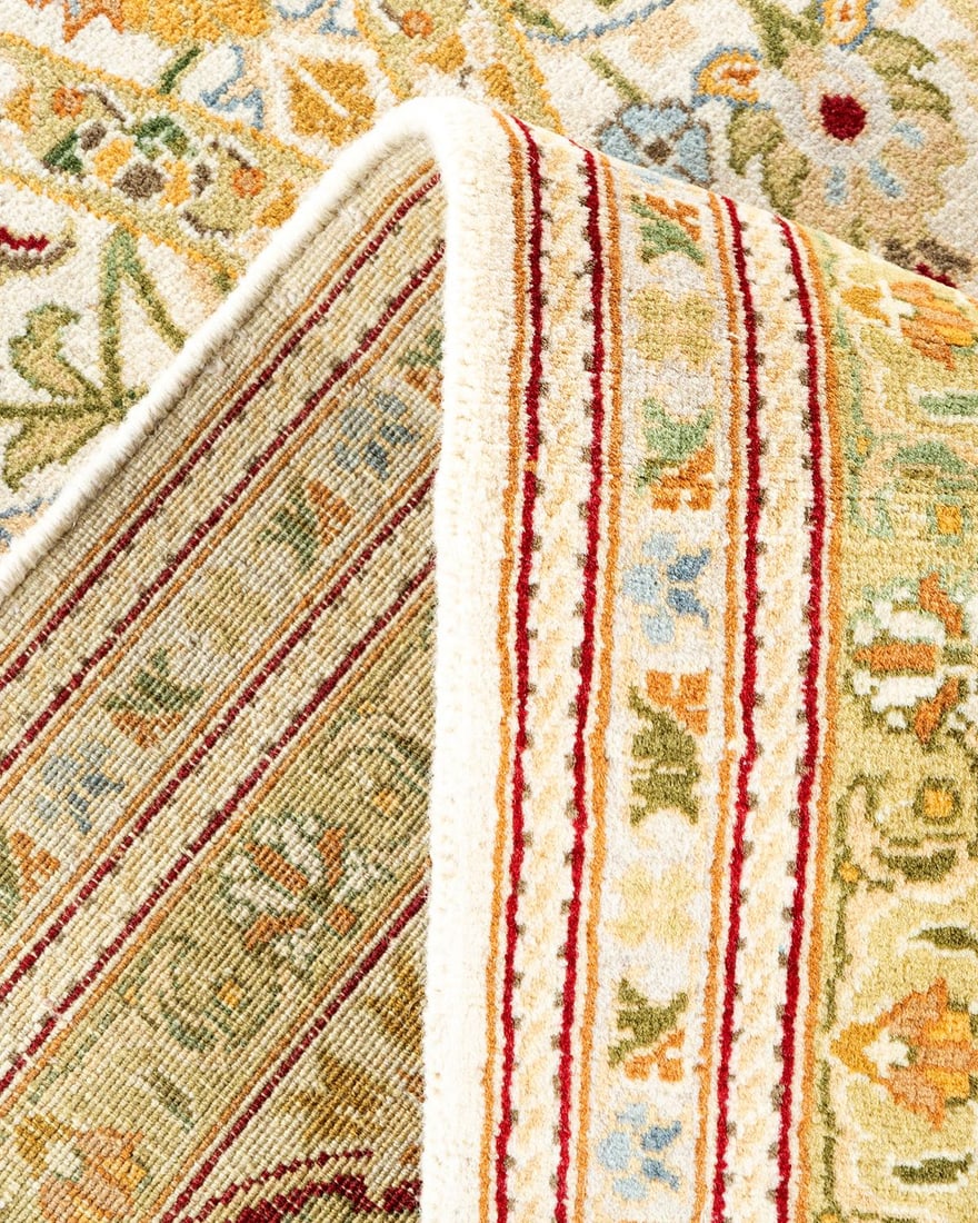 Mogul, One-of-a-Kind Hand-Knotted Area Rug - Ivory, 8' 1" x 10' 0" - 6