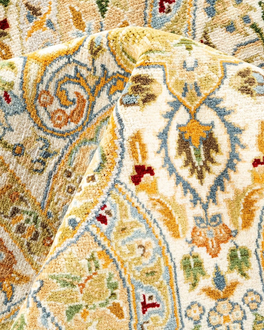 Mogul, One-of-a-Kind Hand-Knotted Area Rug - Ivory, 8' 1" x 10' 0" - 7