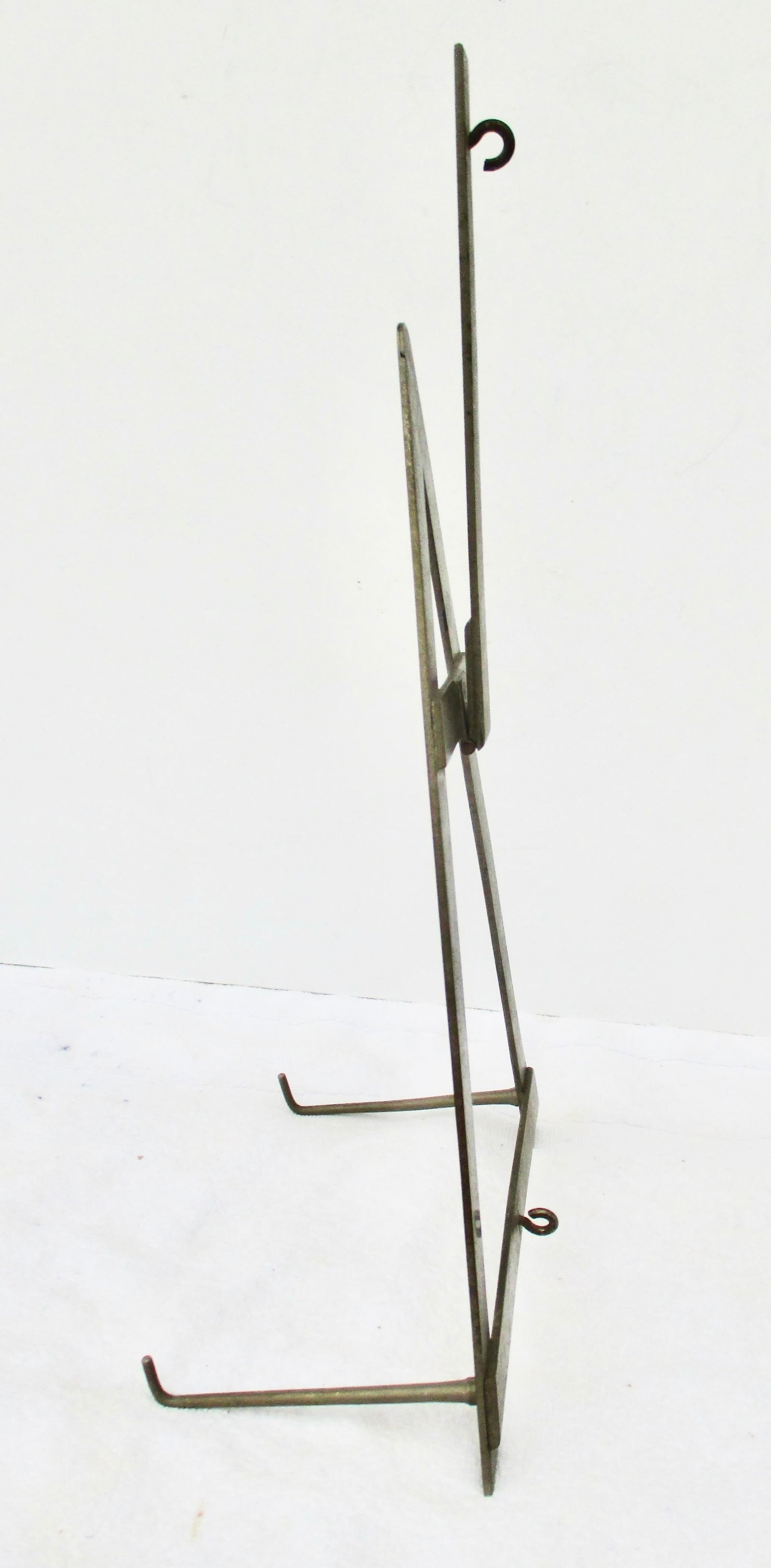Steel Alloy Metal Table and Wall Easel for Sculptural Plaques Circa 80s. - 6