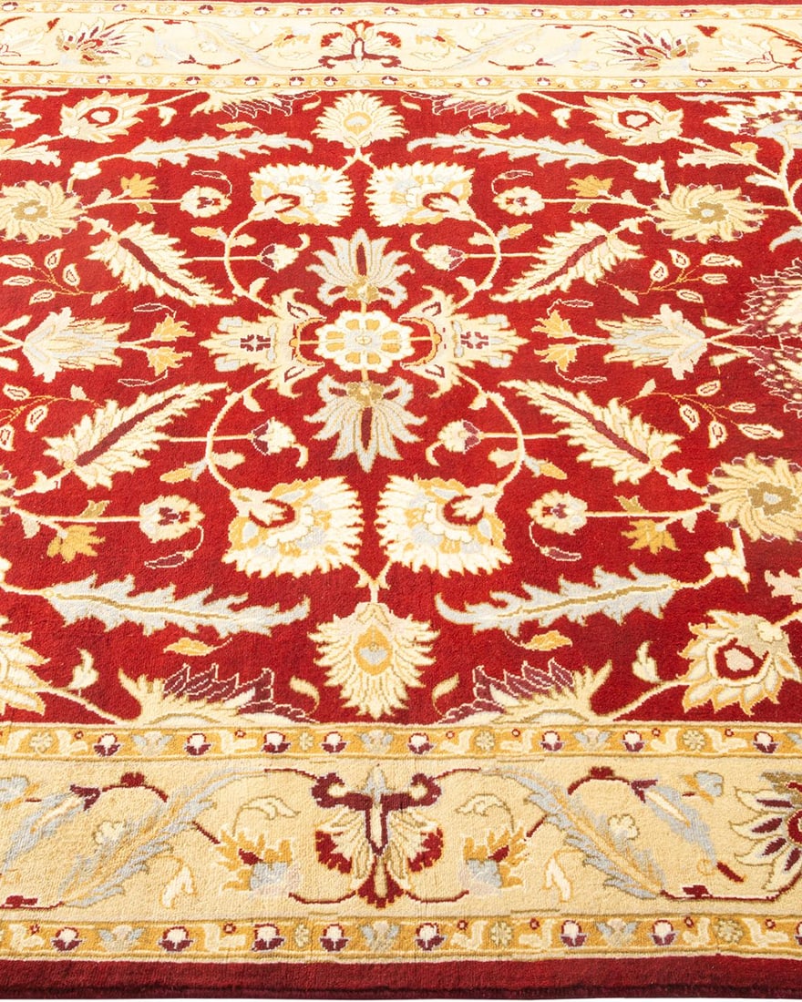 Mogul, One-of-a-Kind Hand-Knotted Area Rug - Red, 4' 3" x 6' 3" - 4