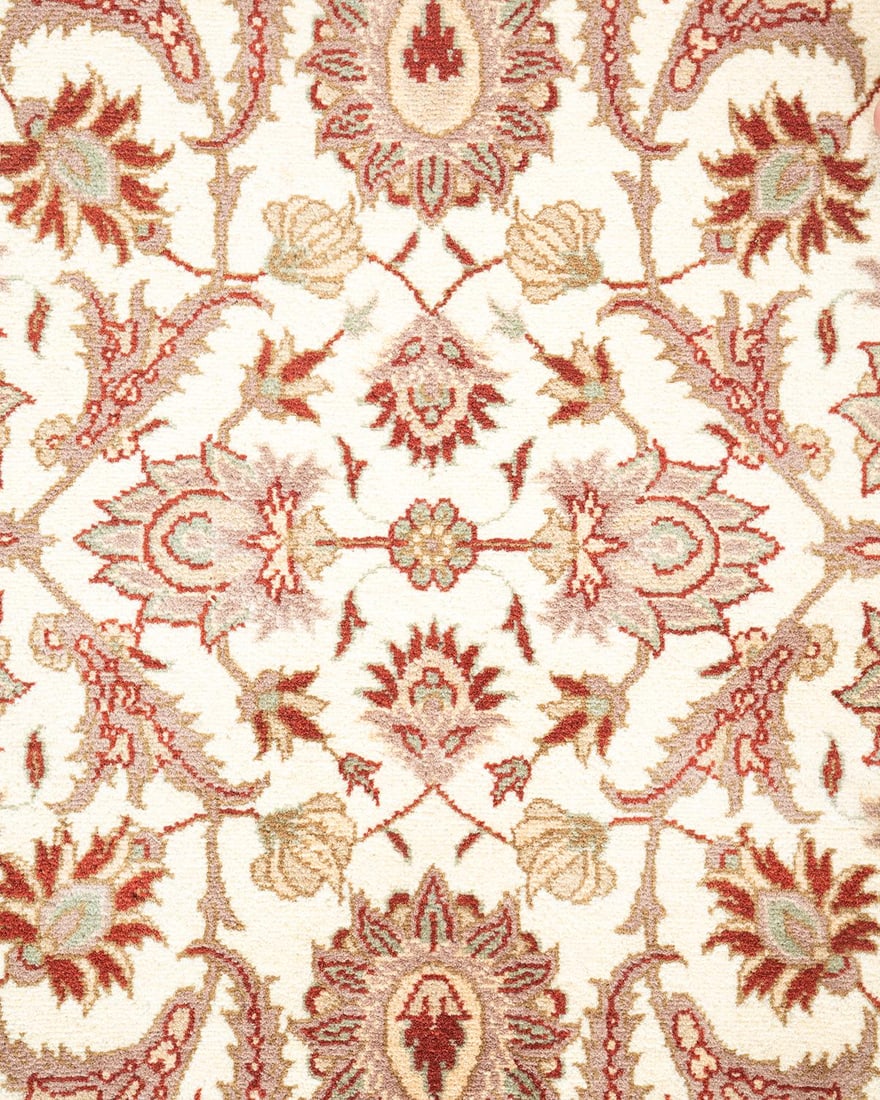 Mogul, One-of-a-Kind Hand-Knotted Area Rug - Ivory, 4' 3" x 6' 3" - 3