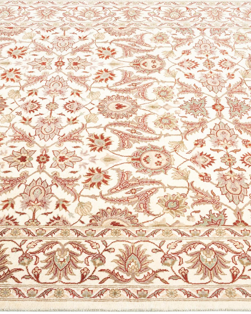 Mogul, One-of-a-Kind Hand-Knotted Area Rug - Ivory, 4' 3" x 6' 3" - 4