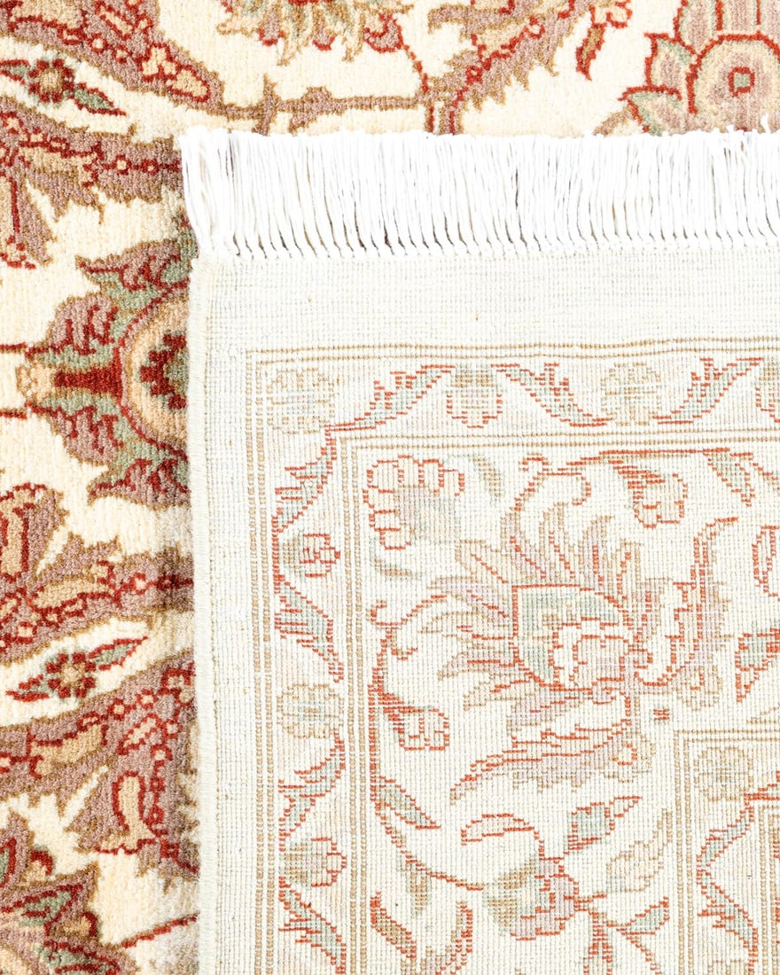 Mogul, One-of-a-Kind Hand-Knotted Area Rug - Ivory, 4' 3" x 6' 3" - 5