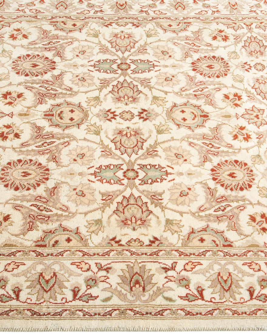 Mogul, One-of-a-Kind Hand-Knotted Area Rug - Ivory, 3' 2" x 5' 2" - 4