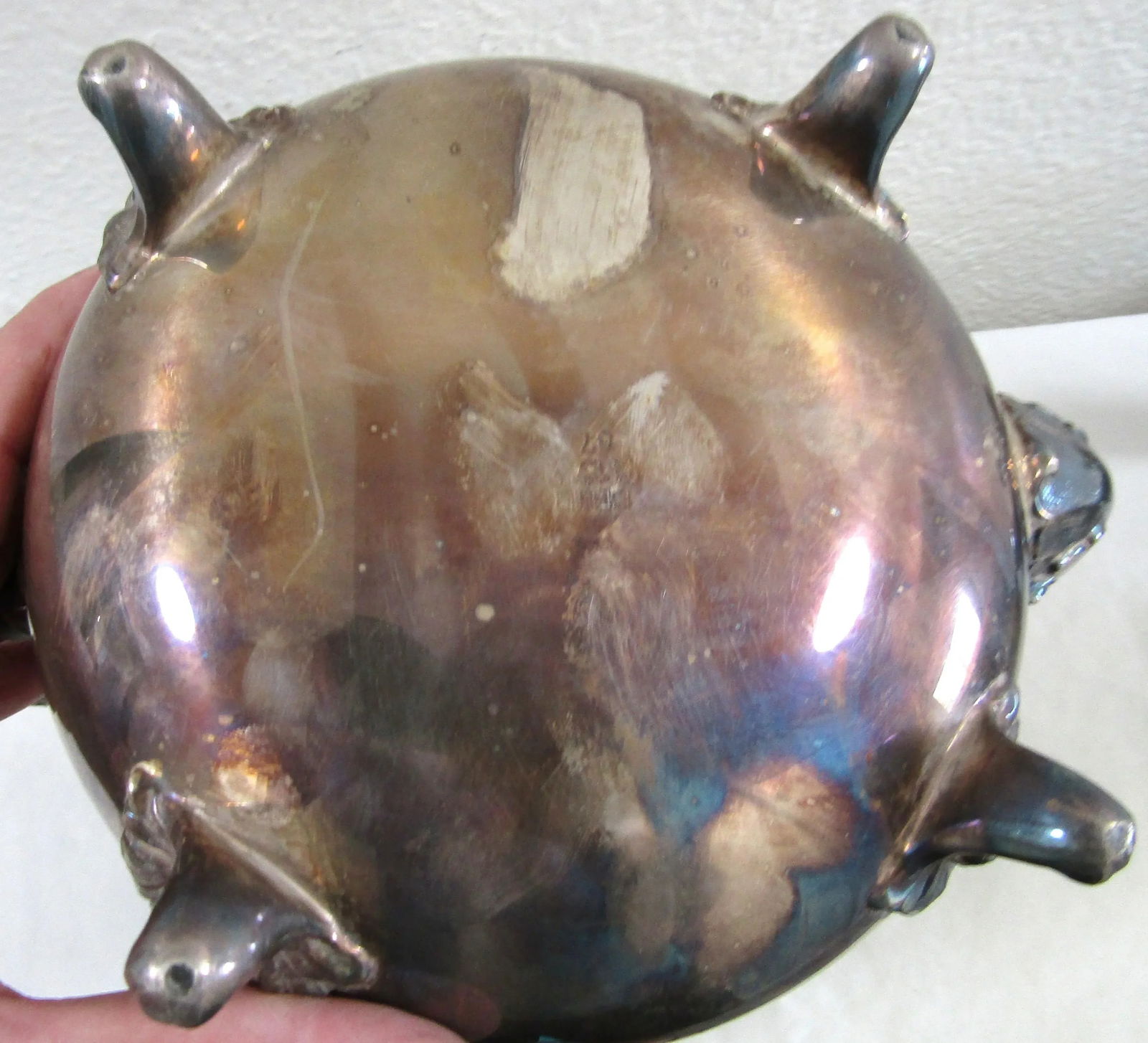 Antique Sheffield Epns Model 57 Open Blossom Coffee Service- 3 Pieces - 10