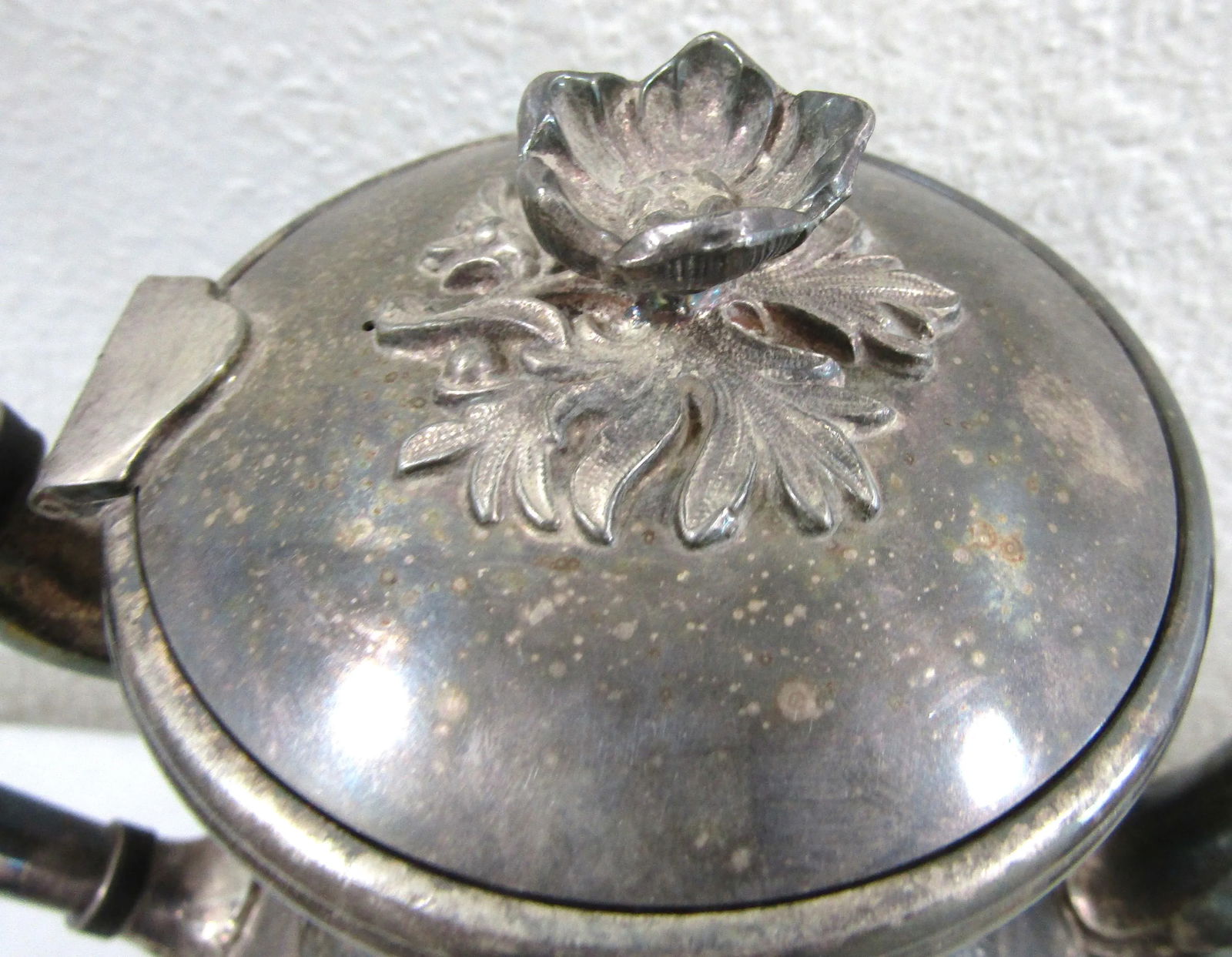 Antique Sheffield Epns Model 57 Open Blossom Coffee Service- 3 Pieces - 3