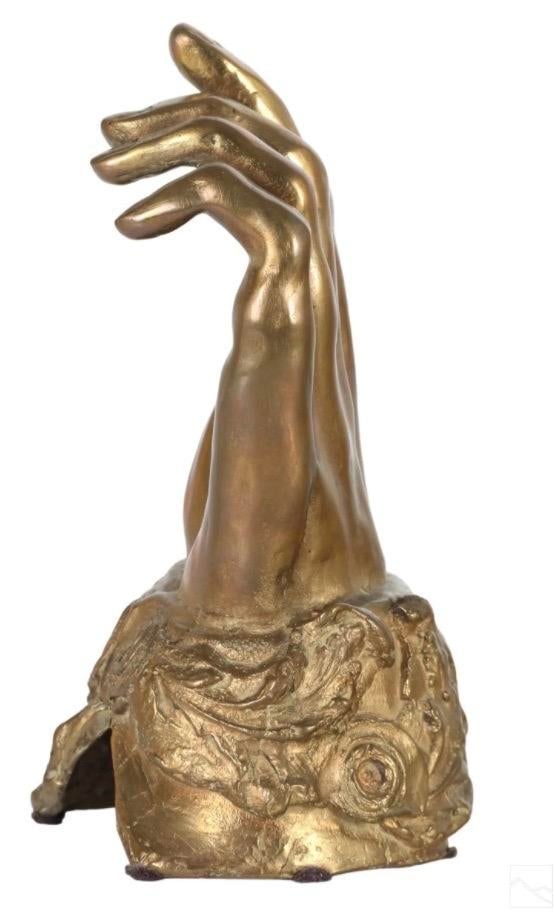 Abstract Bronze Sculpture of Hand - 4