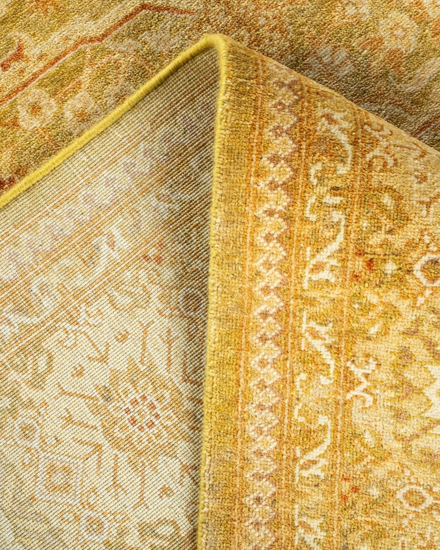 Mogul, One-of-a-Kind Hand-Knotted Area Rug - Green, 6' 2" x 8' 10" - 6