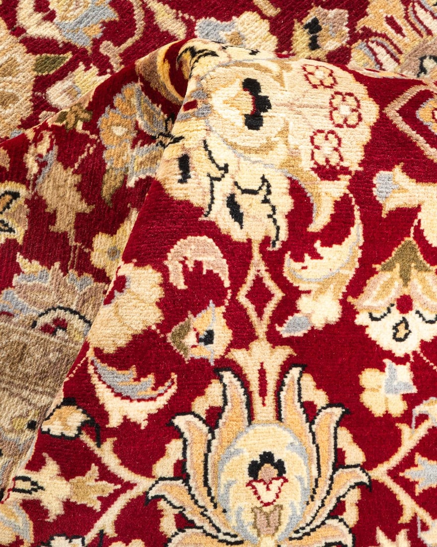 Mogul, One-of-a-Kind Hand-Knotted Area Rug - Orange, 4' 1" x 6' 3" - 7