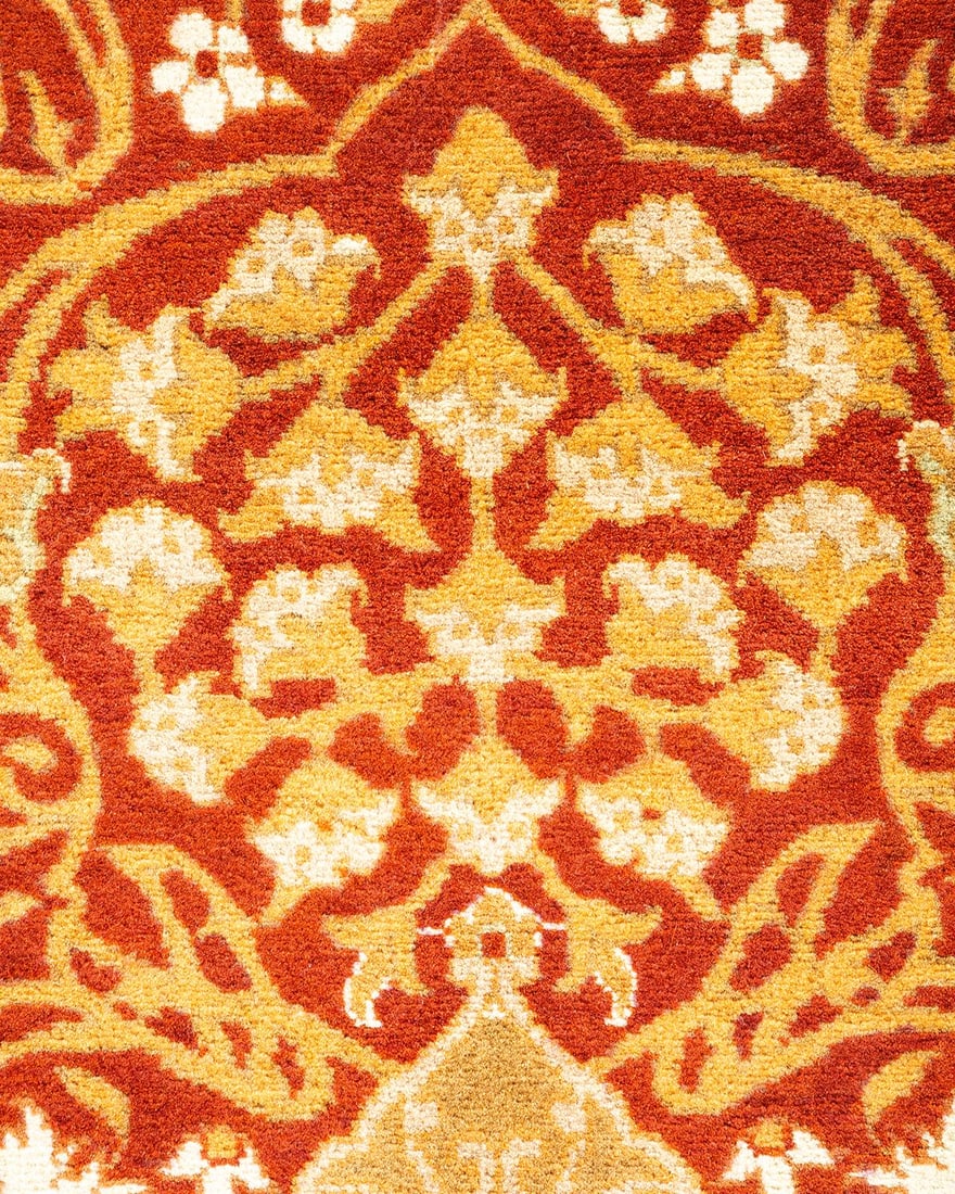 Mogul, One-of-a-Kind Hand-Knotted Area Rug - Orange, 3' 1" x 5' 1" - 3