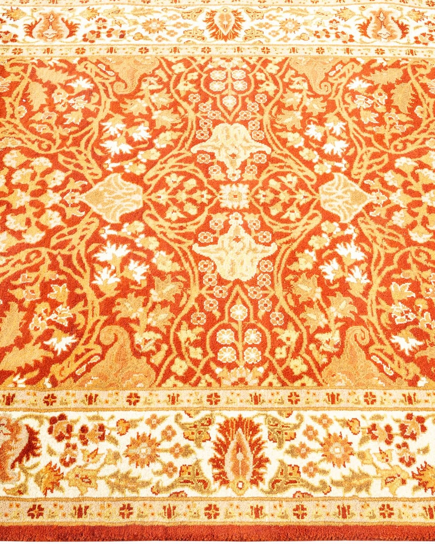 Mogul, One-of-a-Kind Hand-Knotted Area Rug - Orange, 3' 1" x 5' 1" - 4