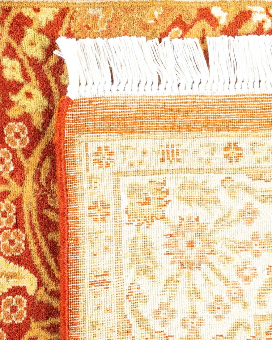 Mogul, One-of-a-Kind Hand-Knotted Area Rug - Orange, 3' 1" x 5' 1" - 5