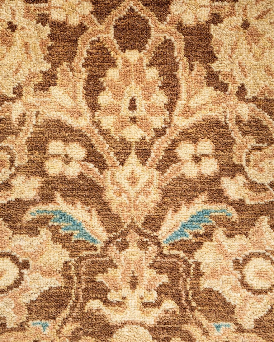 Ottoman, One-of-a-Kind Hand-Knotted Area Rug - Brown, 3' 1" x 5' 4" - 3