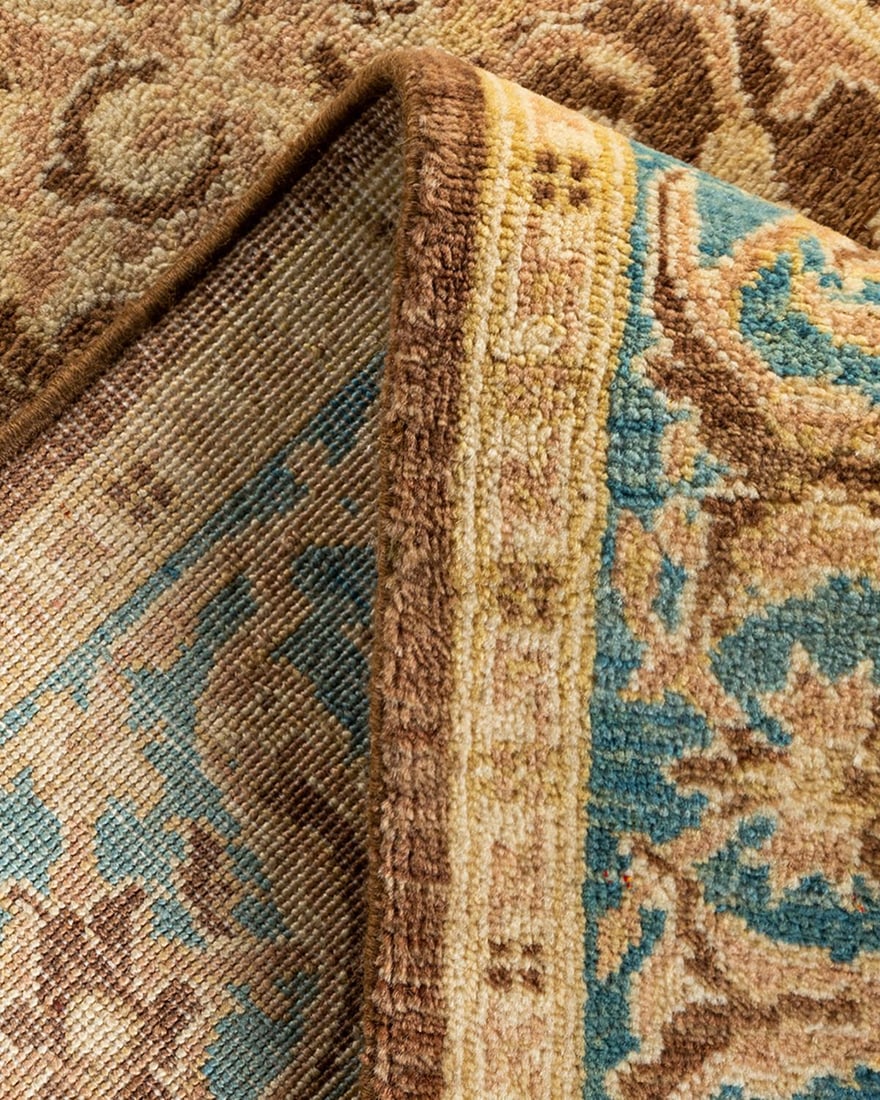 Ottoman, One-of-a-Kind Hand-Knotted Area Rug - Brown, 3' 1" x 5' 4" - 6