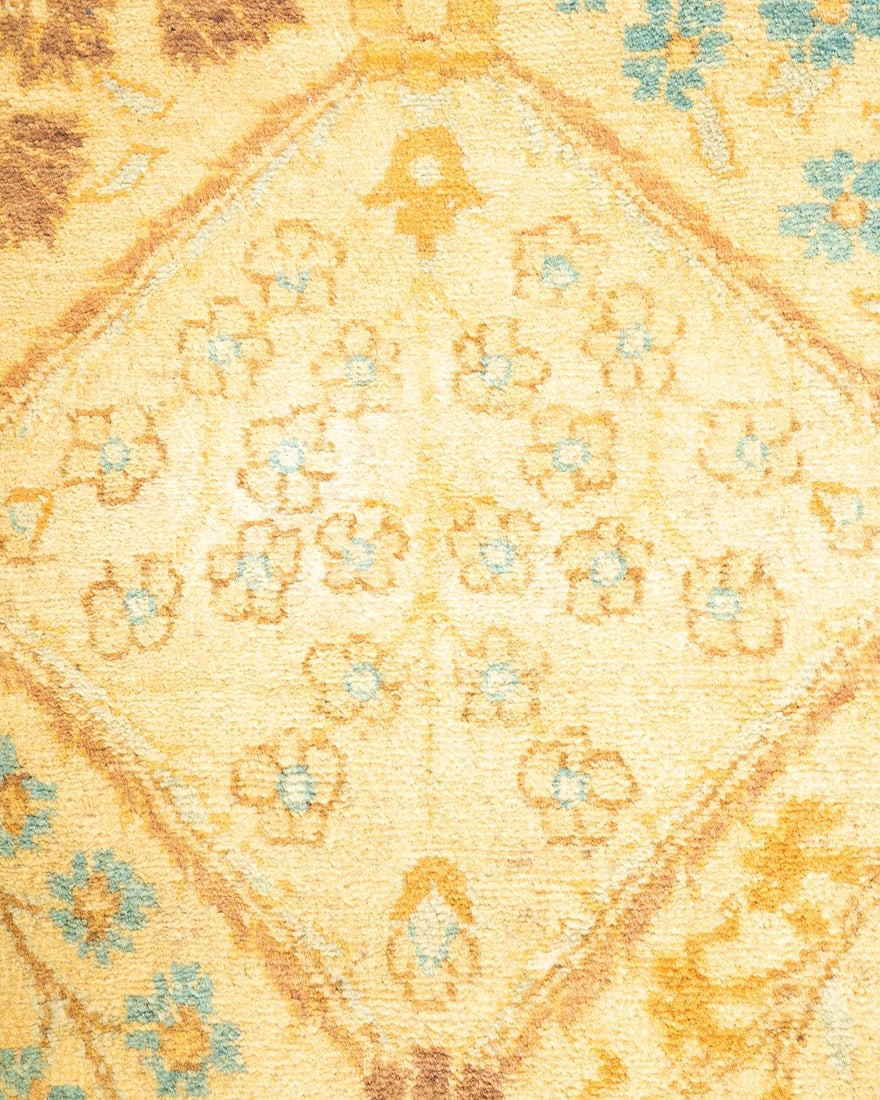 Mogul, One-of-a-Kind Hand-Knotted Area Rug - Ivory, 4' 2" x 6' 5" - 3