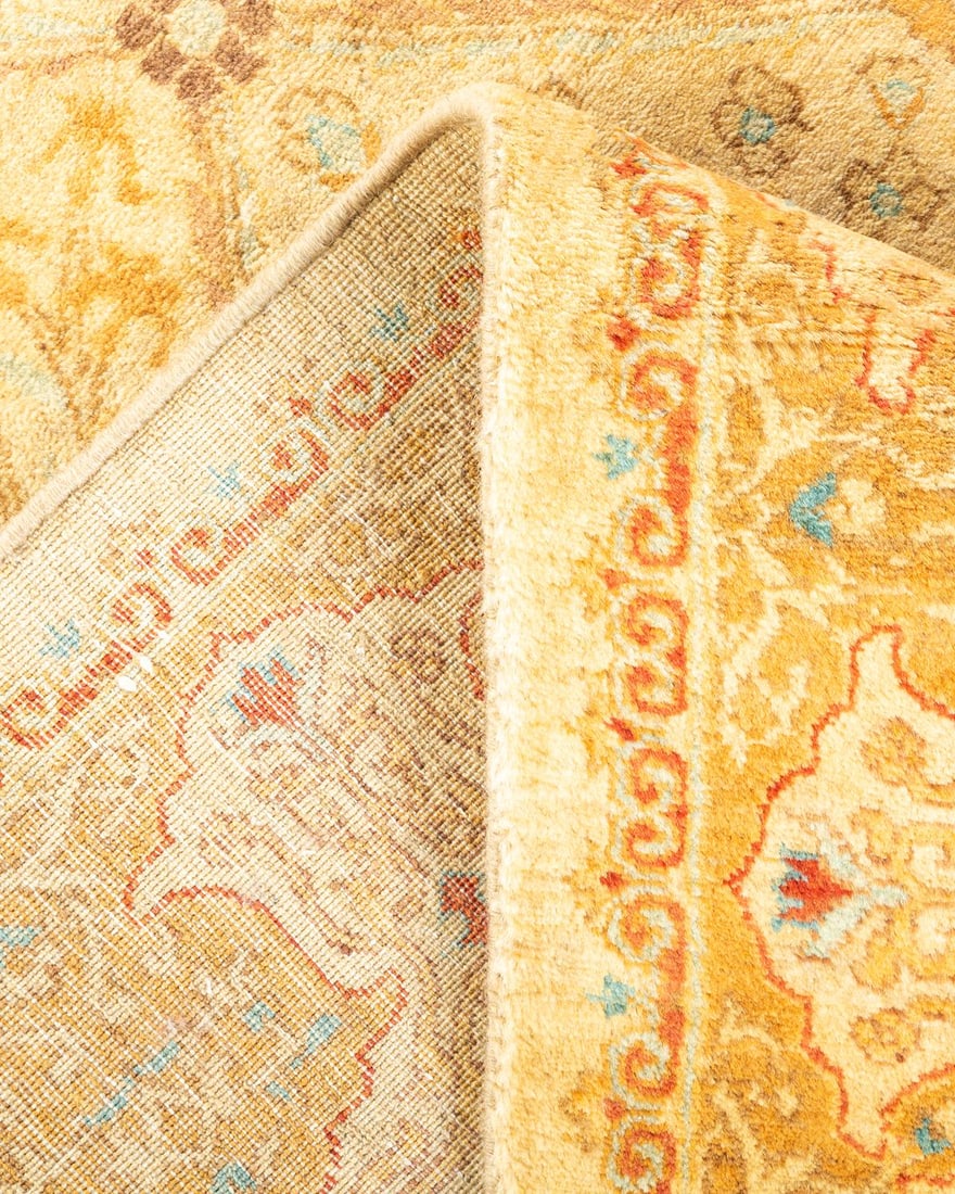 Mogul, One-of-a-Kind Hand-Knotted Area Rug - Ivory, 4' 2" x 6' 5" - 6