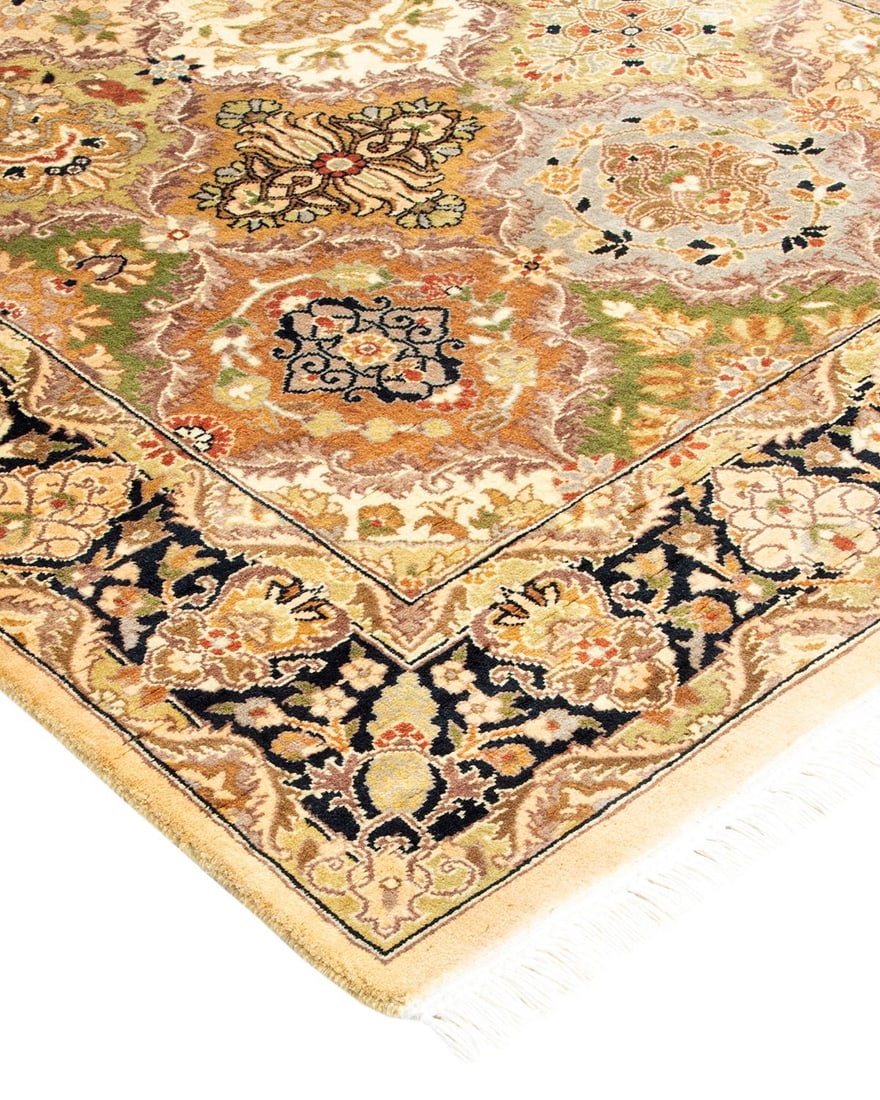 Mogul, One-of-a-Kind Hand-Knotted Runner Rug - Yellow, 3' 0" x 10' 1" - 2