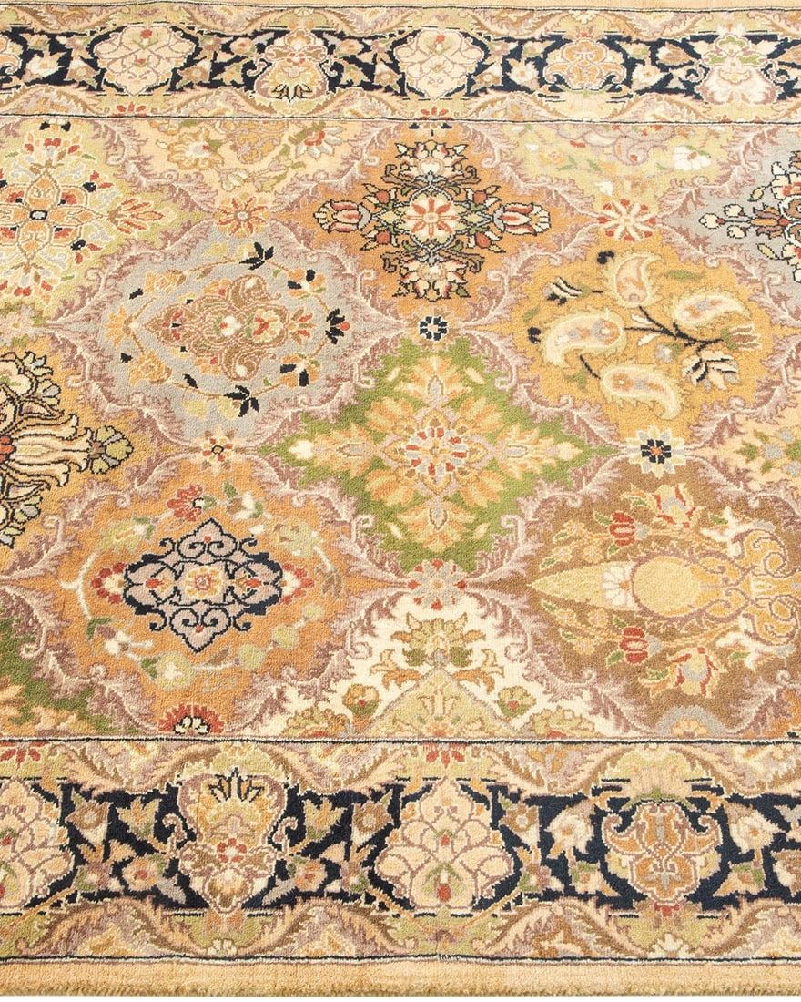 Mogul, One-of-a-Kind Hand-Knotted Runner Rug - Yellow, 3' 0" x 10' 1" - 4