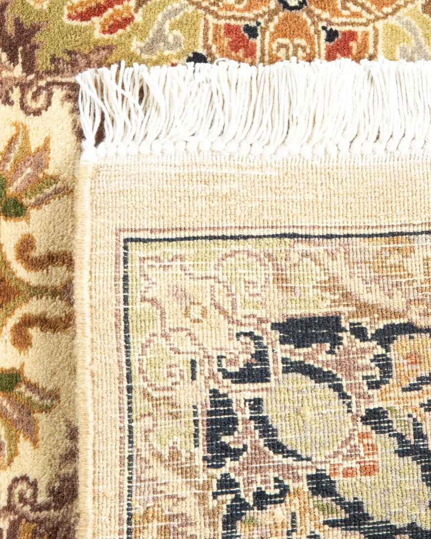 Mogul, One-of-a-Kind Hand-Knotted Runner Rug - Yellow, 3' 0" x 10' 1" - 5