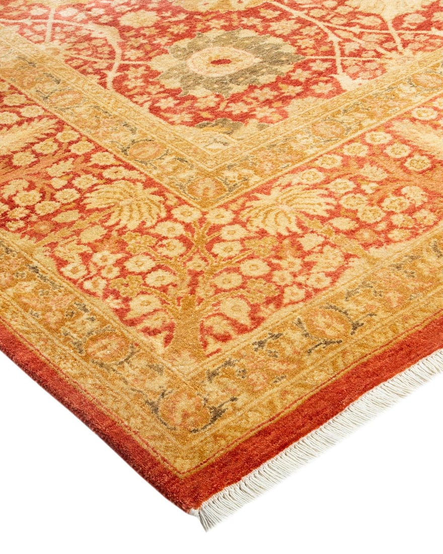 Mogul, One-of-a-Kind Hand-Knotted Area Rug - Orange, 6' 0" x 8' 7" - 2