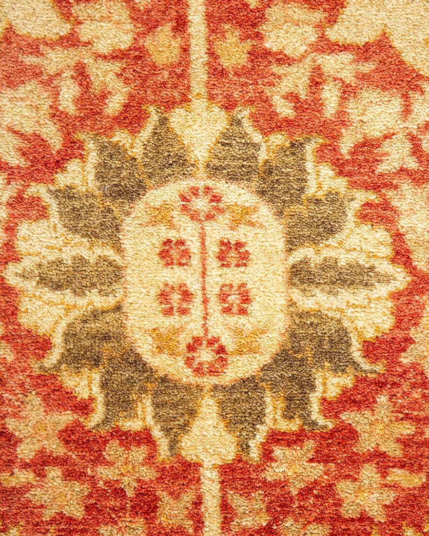 Mogul, One-of-a-Kind Hand-Knotted Area Rug - Orange, 6' 0" x 8' 7" - 3
