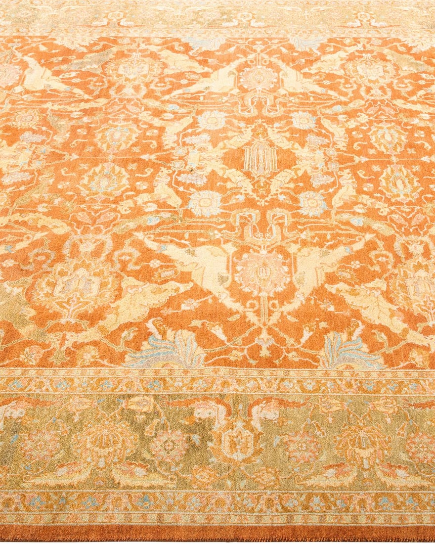 Mogul, One-of-a-Kind Hand-Knotted Area Rug - Brown, 6' 4" x 8' 10" - 4