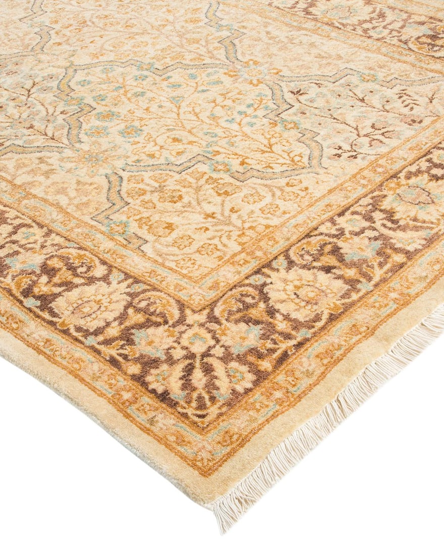 Mogul, One-of-a-Kind Hand-Knotted Area Rug - Ivory, 3' 2" x 4' 10" - 2